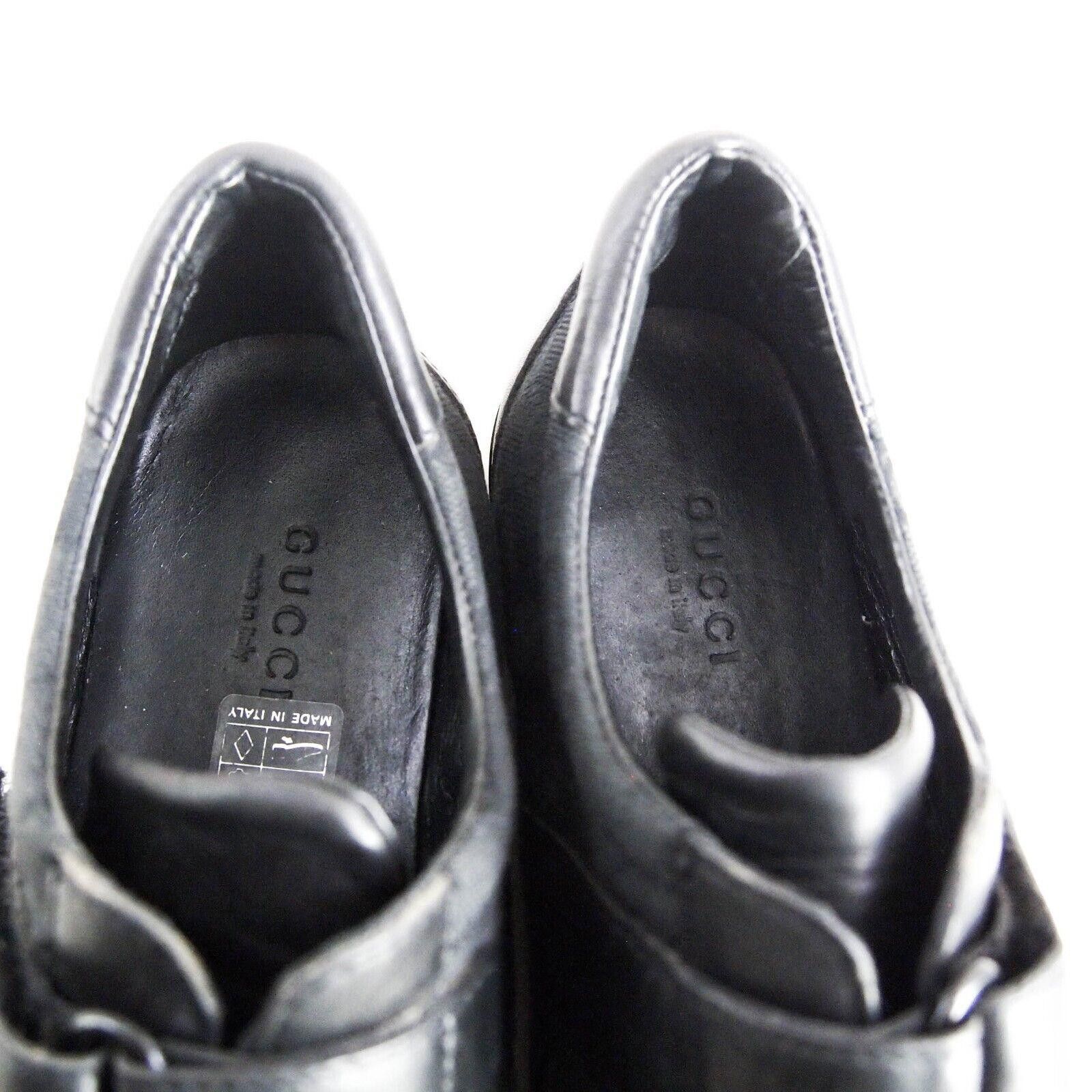 Gucci Gucci Supreme Sneakers Black Leather GG Canvas EU 36 C US 6 Size US 6 / IT 36 - 8 Thumbnail