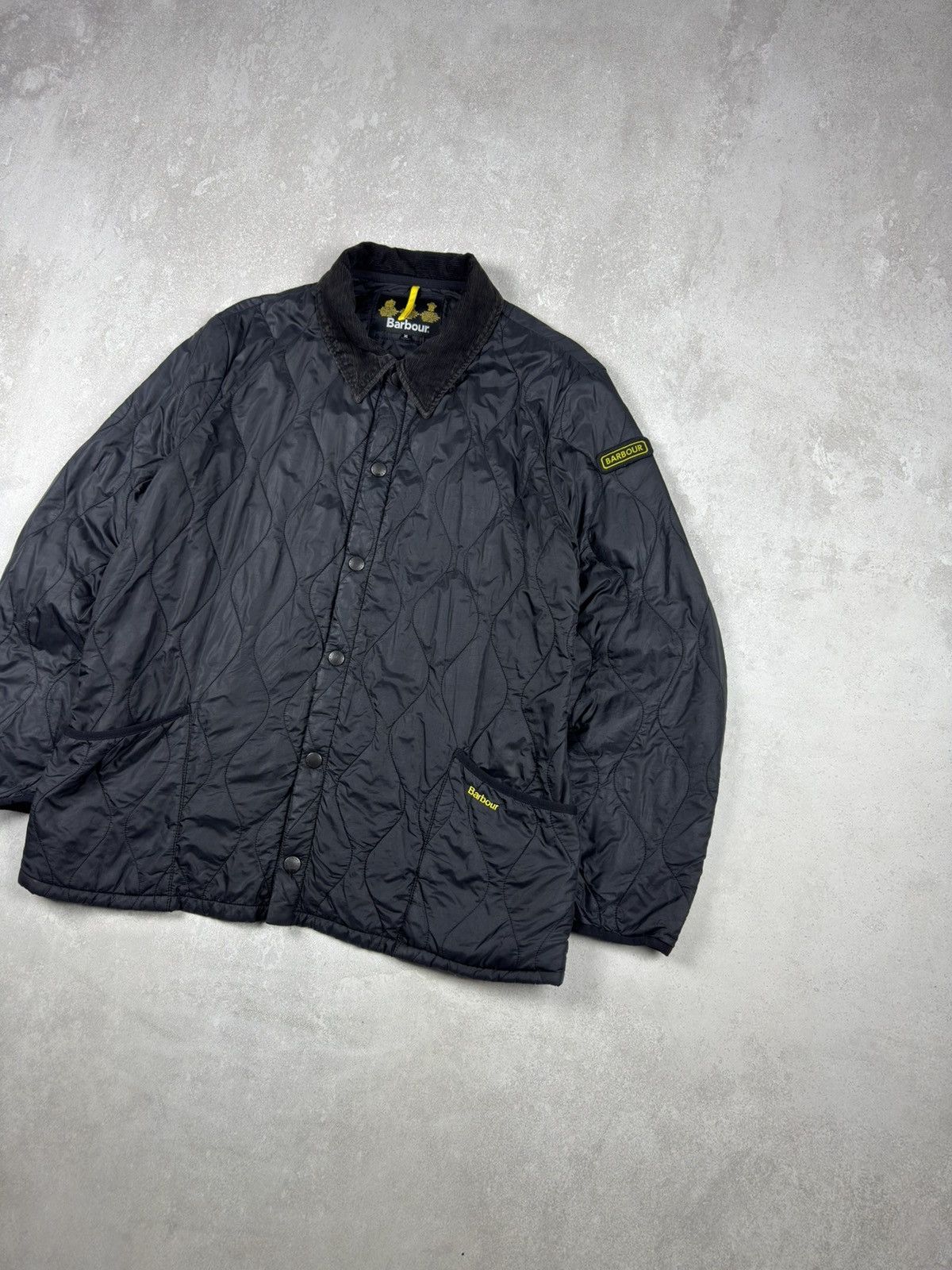 Barbour Vintage Barbour Liddesdale Track Quilted Black Jacket Casual Size US XL / EU 56 / 4 - 3 Thumbnail