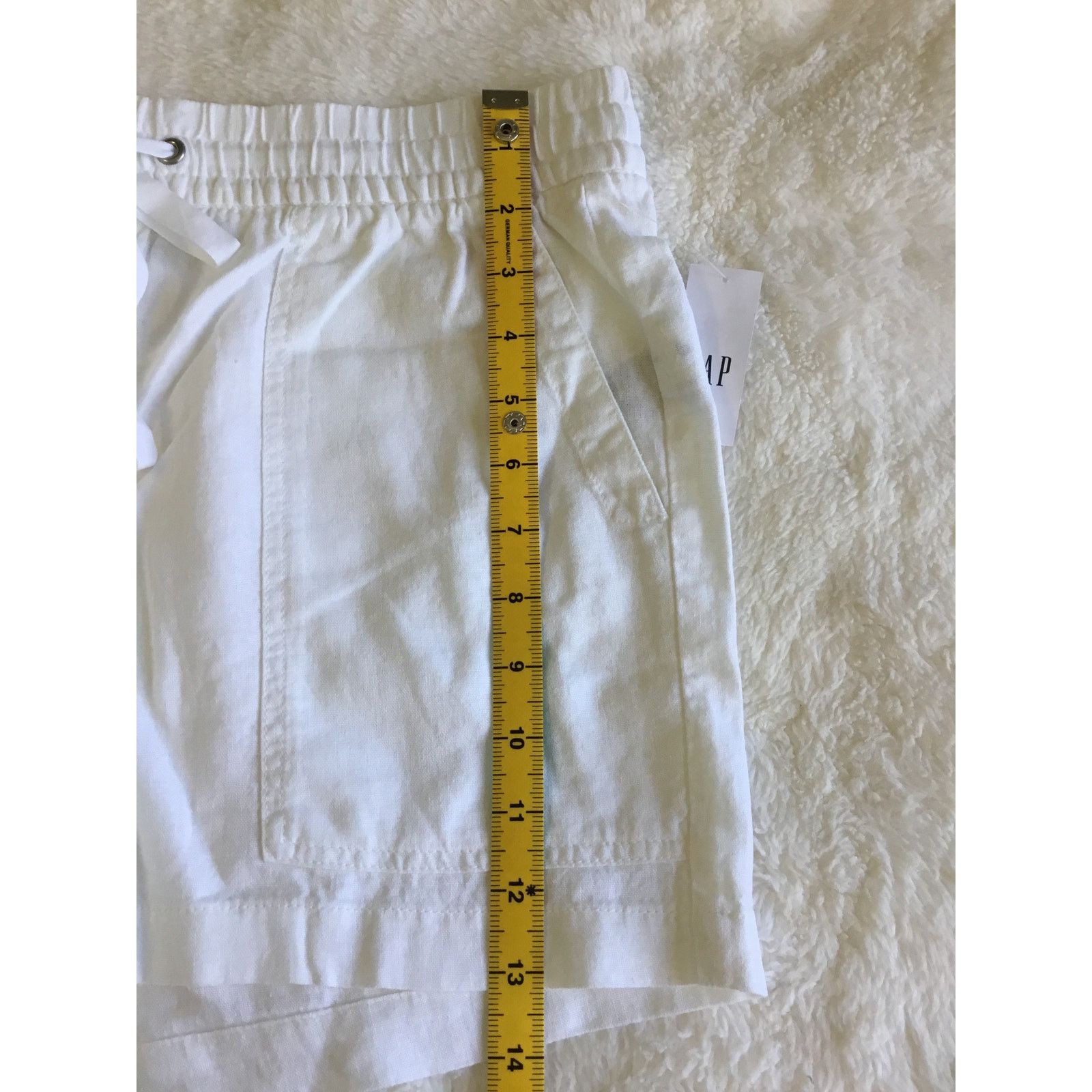 Gap GAP Factory White Pull-On Utility Shorts Size 30" / US 8 / IT 44 - 13 Thumbnail