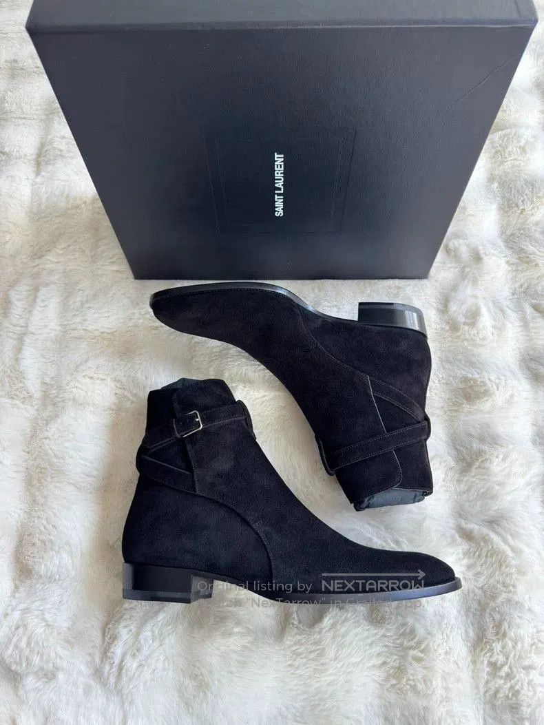 Saint Laurent Paris Saint Laurent YSL Suede Buckle Boots . Size US 10 / EU 43 - 7 Thumbnail