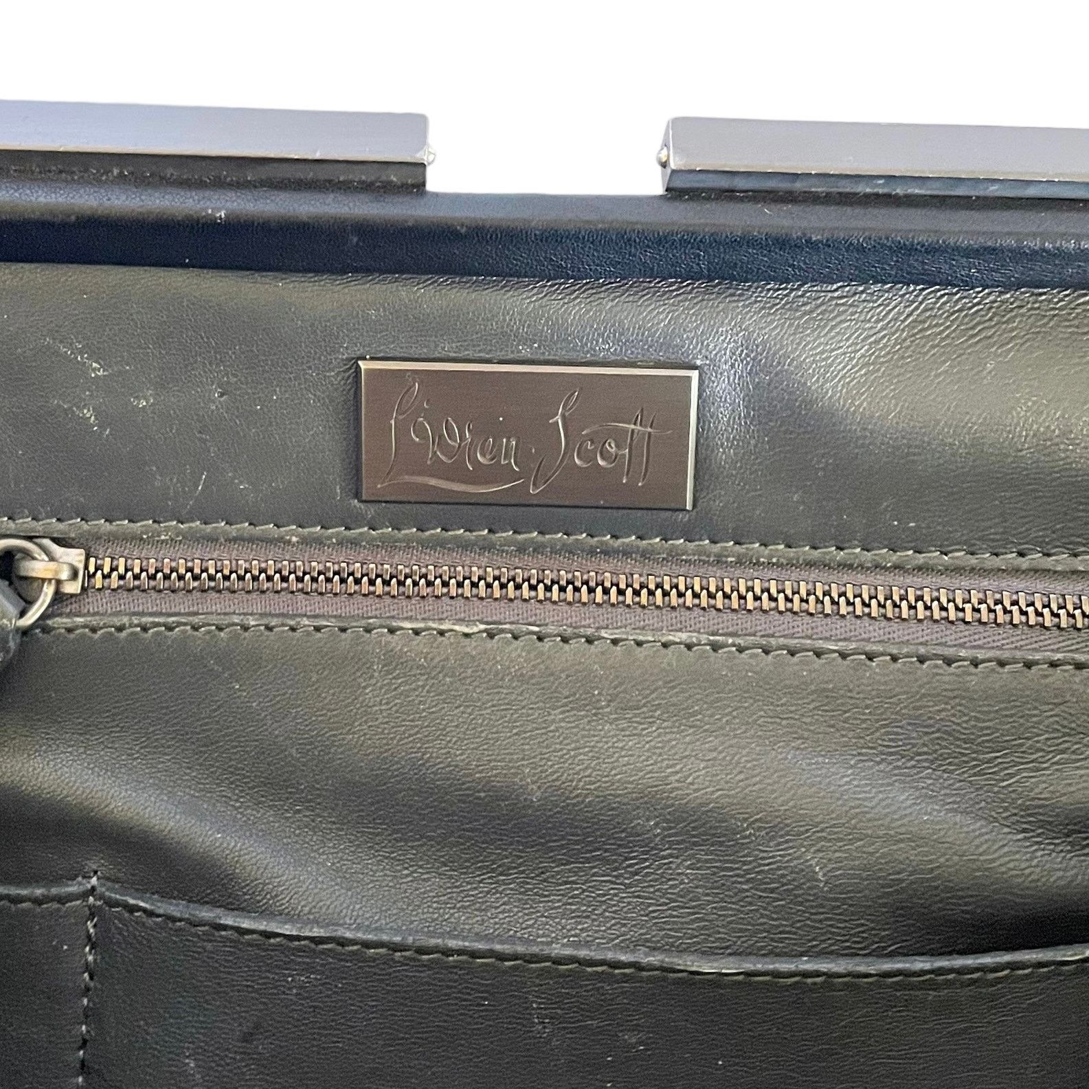 Other RARE L'Wren Scott Lula Black Leather Handbag Shoulder Purse Size ONE SIZE - 5 Thumbnail