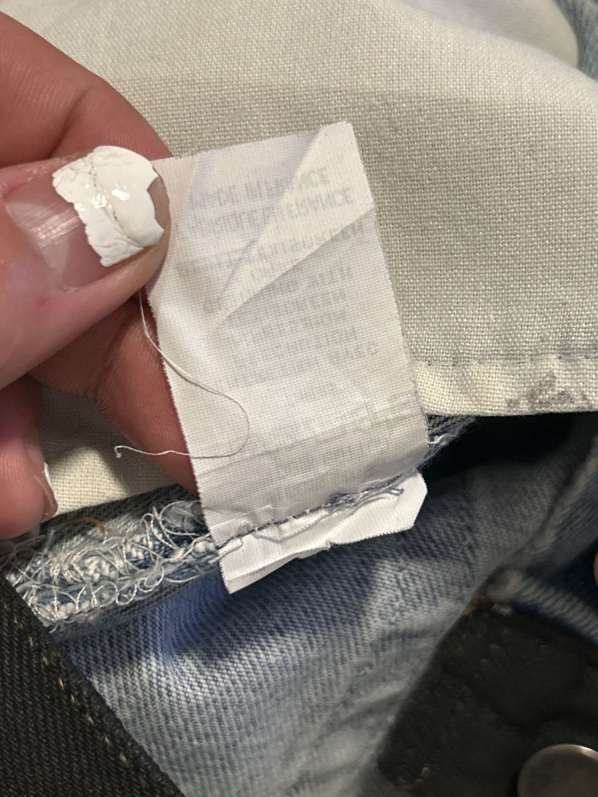 Maison Margiela Artisanal ‘99 Painted denim Jeans Size US 30 / EU 46 - 4 Thumbnail