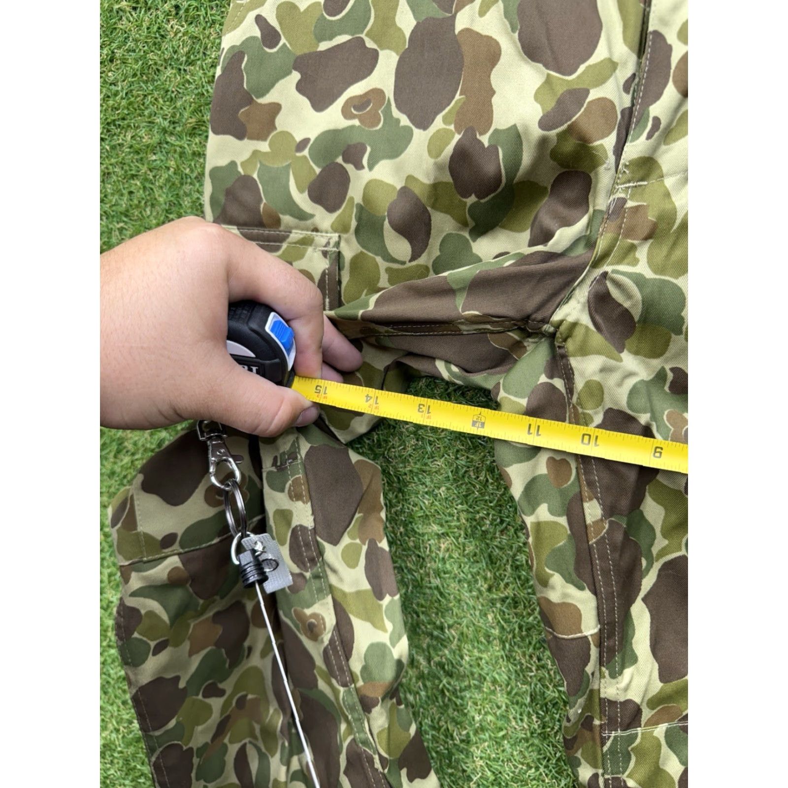 Vintage Mil-Tec BDU Pants Mens Small Pacific Camouflage Cargo Adjustable Waist 28x31 Green Regular Straight Size US 29 - 4 Thumbnail