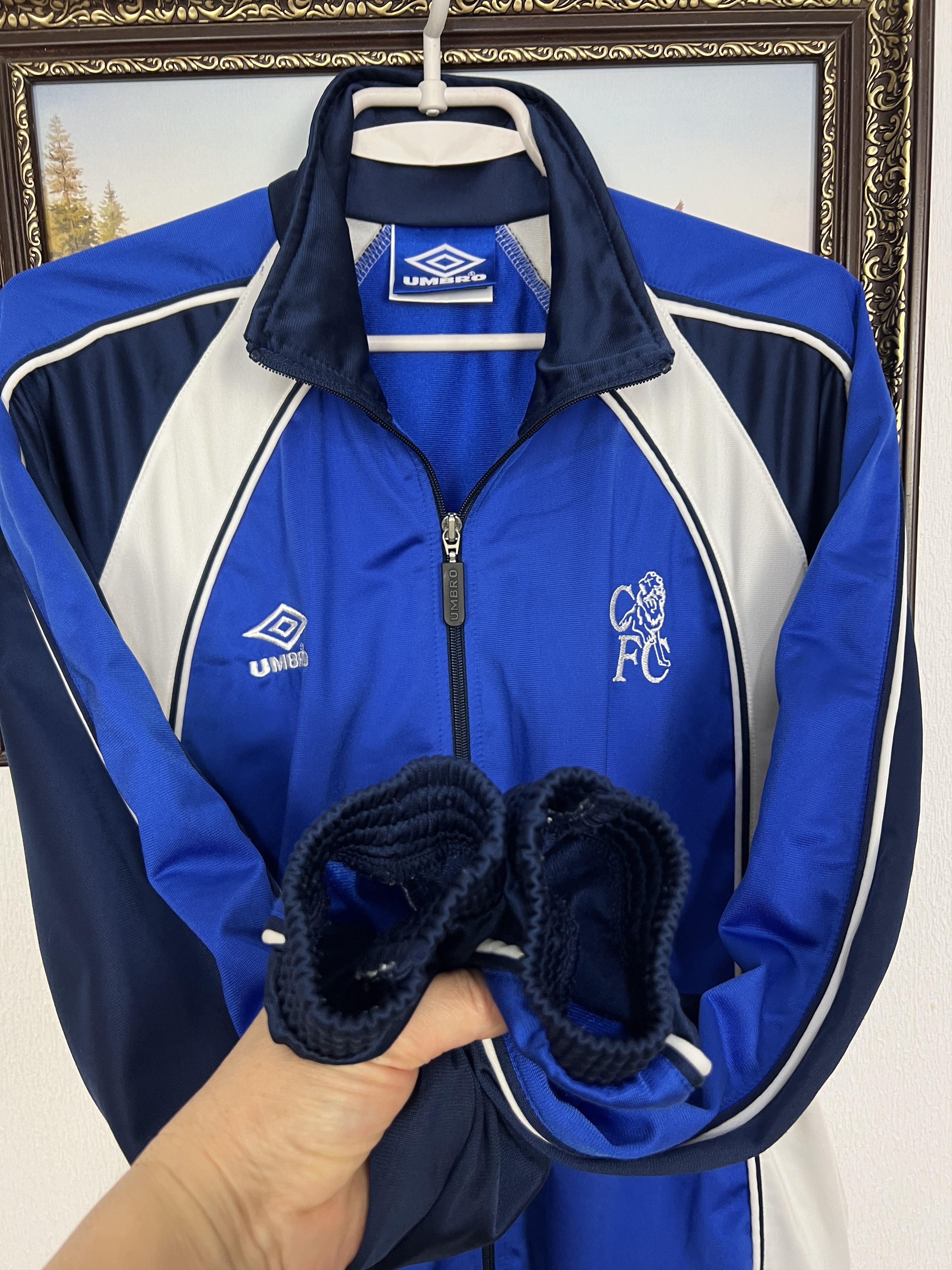 Umbro Vintage 90's Umbro Chelsea Football Jacket Soccer Track Top Size M / US 6-8 / IT 42-44 - 5 Thumbnail