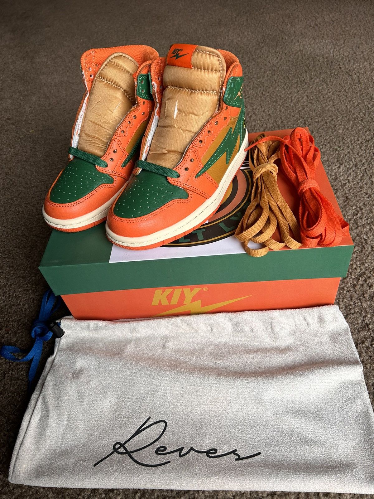 image of Size 4 M Kool Kiy House Of Pain Shoes in Orange, Men's