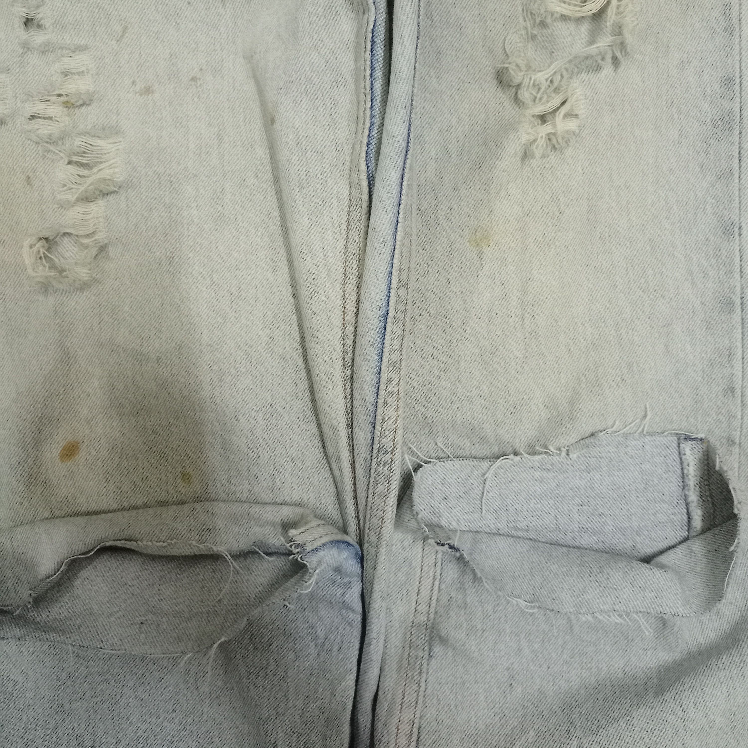 Levi's × Levi's Vintage Clothing Vintage 80s Levis Orange Tab Ripped Relaxed Fit Loose Jeans Size US 30 / EU 46 - 7 Thumbnail