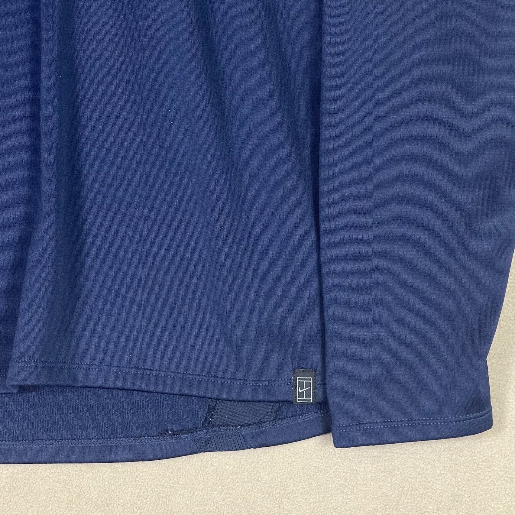 Nike Nike Mens L 1/4 Zip Long Sleeve Mock Neck Blue Logo Shirt Size US L / EU 52-54 / 3 - 7 Thumbnail