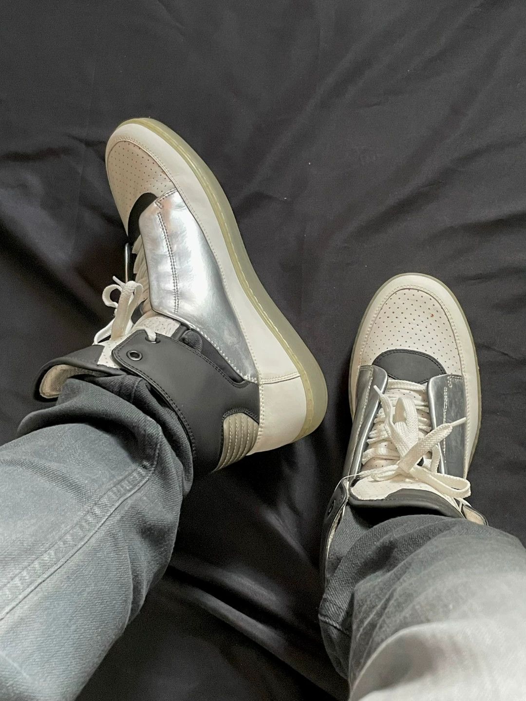 Dirk Bikkembergs Dirk Bikkembergs Shoe 40/41 Black/White/Silver Size US 7 / EU 40 - 2 Thumbnail