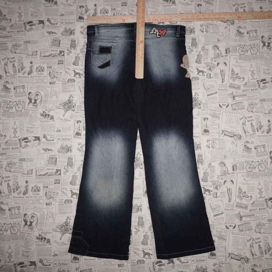 Southpole 13 - Vintage Y2K lot 29 femme looney tunes denim flare pants Size 34" / US 12 / IT 48 - 5 Thumbnail