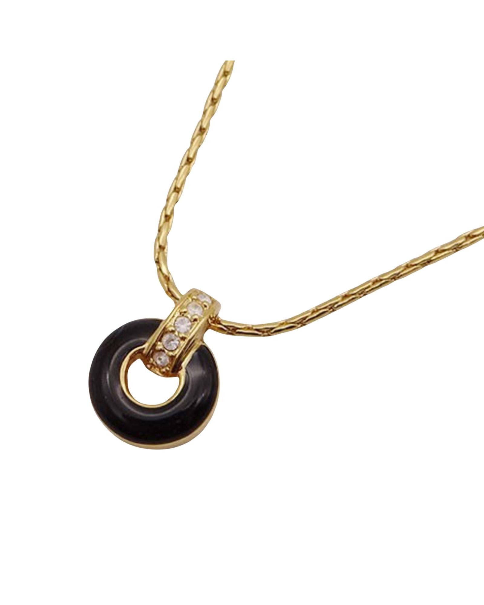 image of Gold Metal Necklace By Dior, Women's