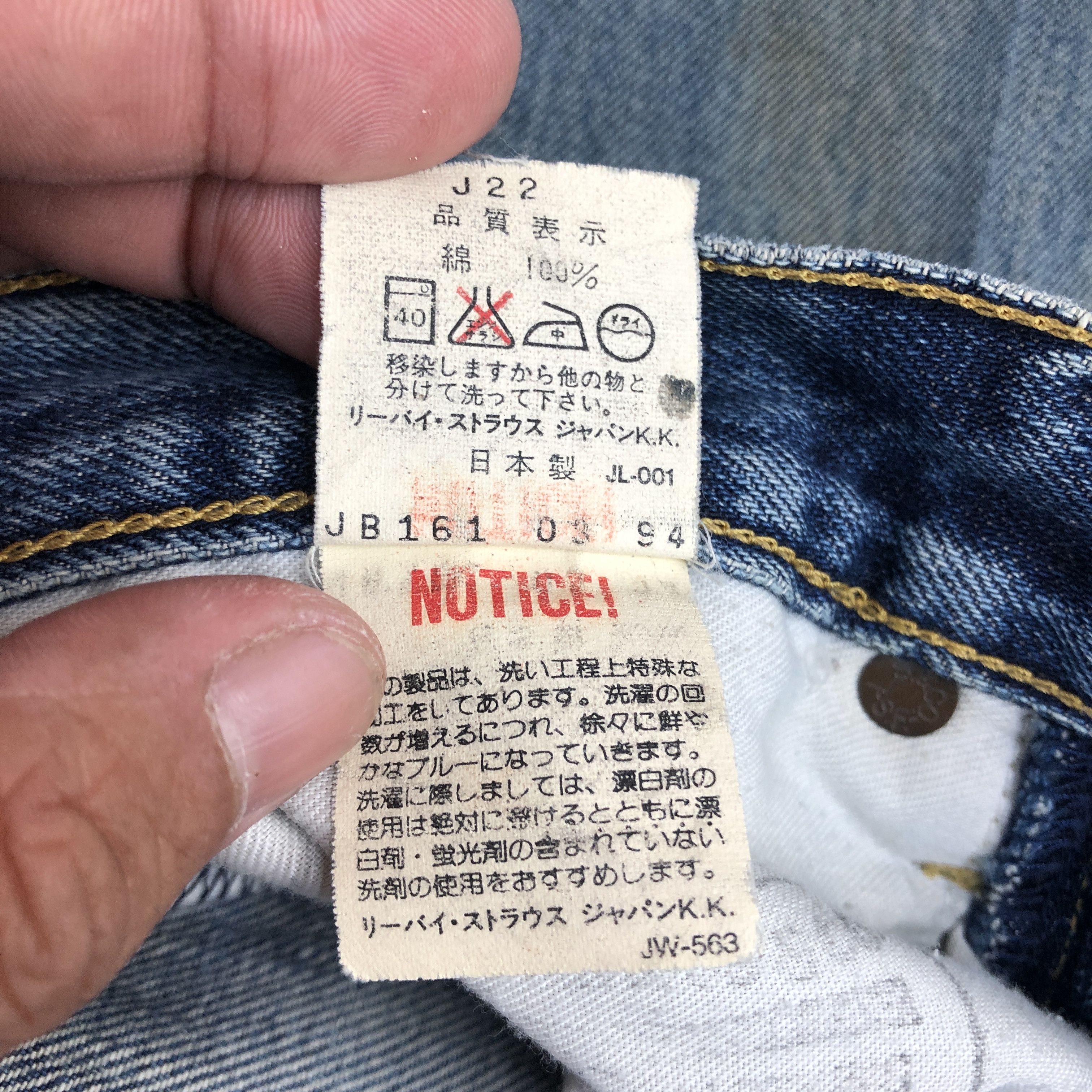 Levi's Vintage Levis 503B Selvedge Jeans Distressed Denim GF30268 Size 28" / US 6 / IT 42 - 10 Thumbnail