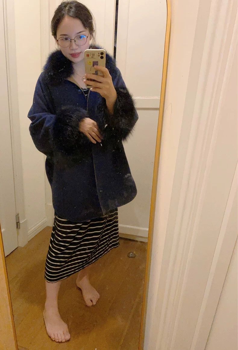 Loro Piana LORO PIANA Fur cashmere coat, fox fur, pocket edges of she Size M / US 6-8 / IT 42-44 - 7 Thumbnail