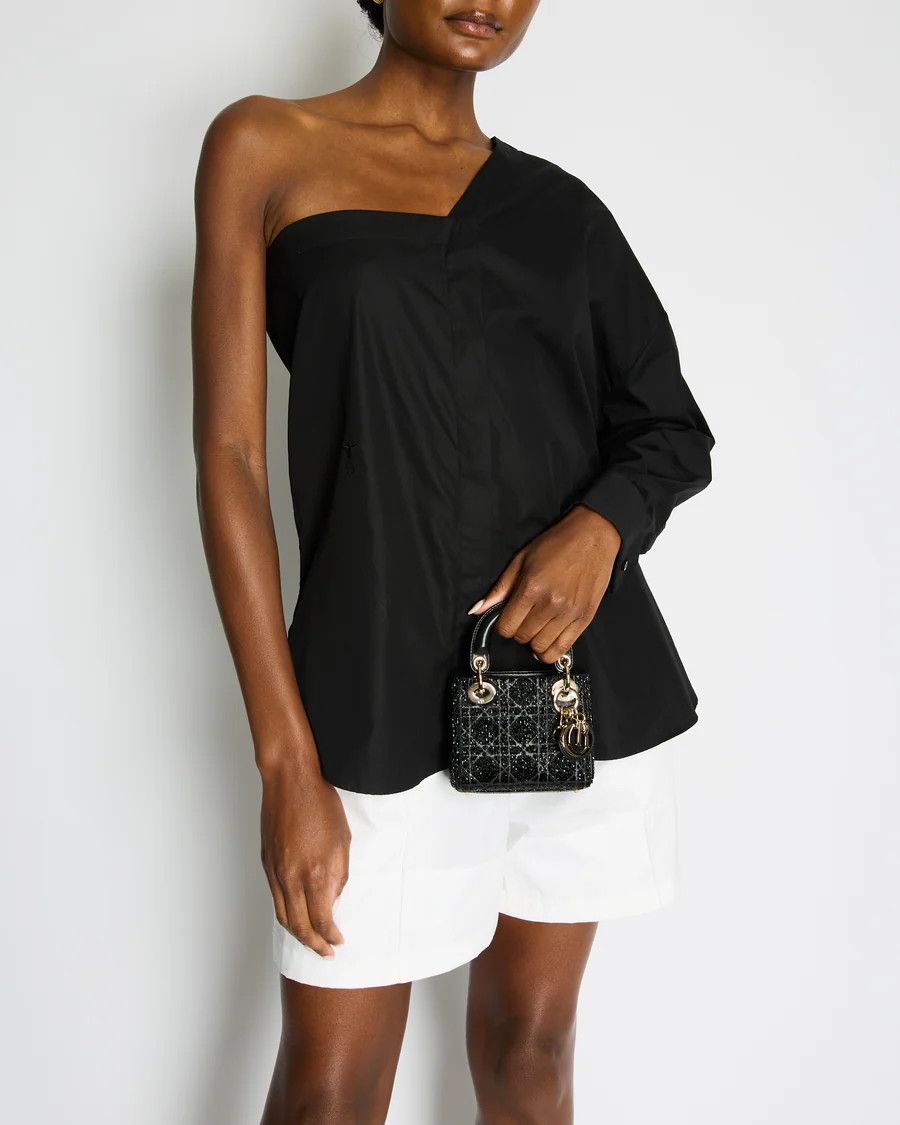 Dior o1y0825 Solid Color Shirt in Black Size M / US 6-8 / IT 42-44 - 1 Thumbnail