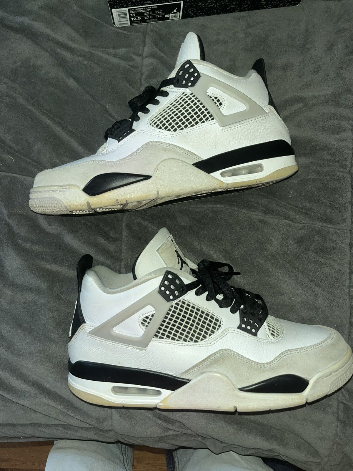 Jordan Brand × Nike JORDAN 4 MILITARY BLACK Size US 11 / EU 44 - 4 Thumbnail