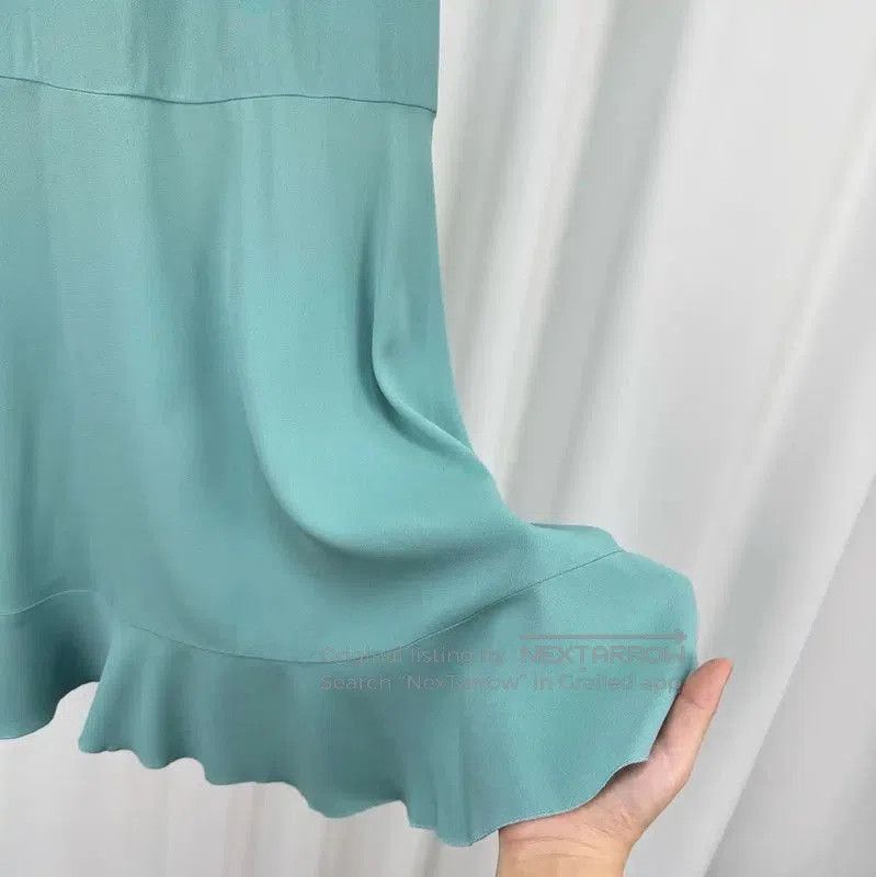 Valentino Valentino Sleeveless Pleated Midi Dress in Blue . Size XL / US 12-14 / IT 48-50 - 4 Thumbnail