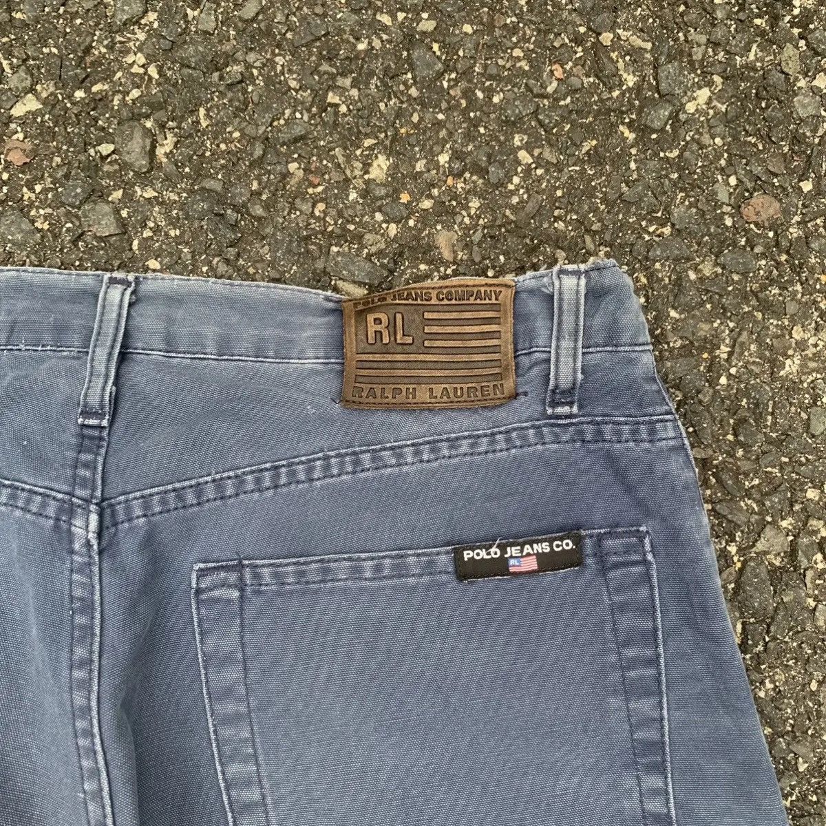 Polo Ralph Lauren RL POLO JEANS RALPH LAUREN TROUSERS FADED BUTTON FLY PANTS Size US 29 - 9 Thumbnail