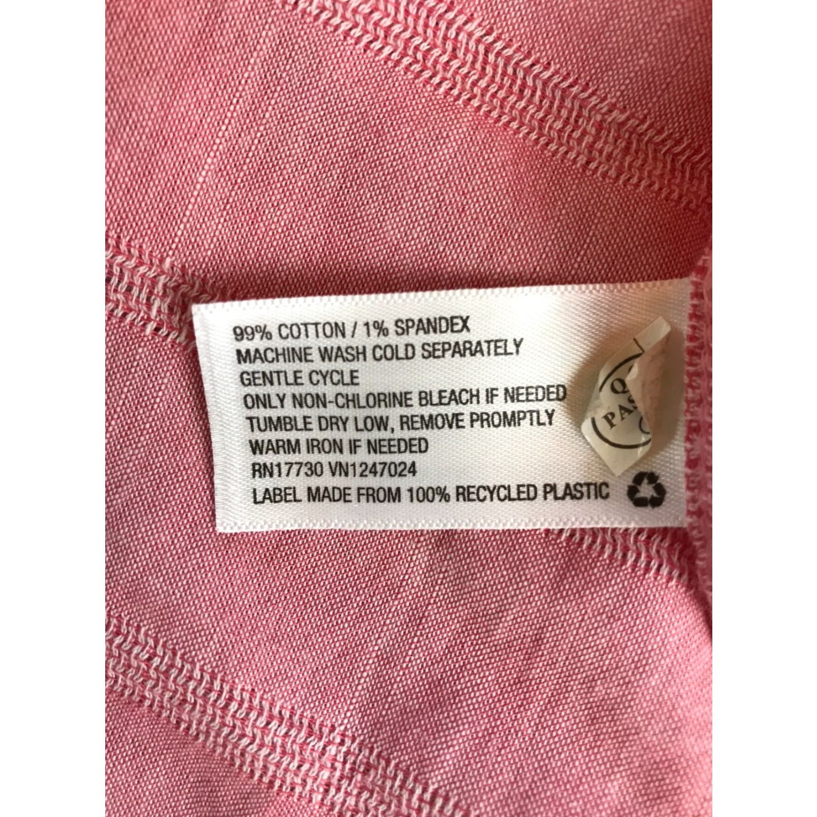 Vintage Goodfellow & Co Shirt Mens Large Pink Button-Up Short Sleeve Cotton Spandex Regular Fit Size US L / EU 52-54 / 3 - 6 Thumbnail
