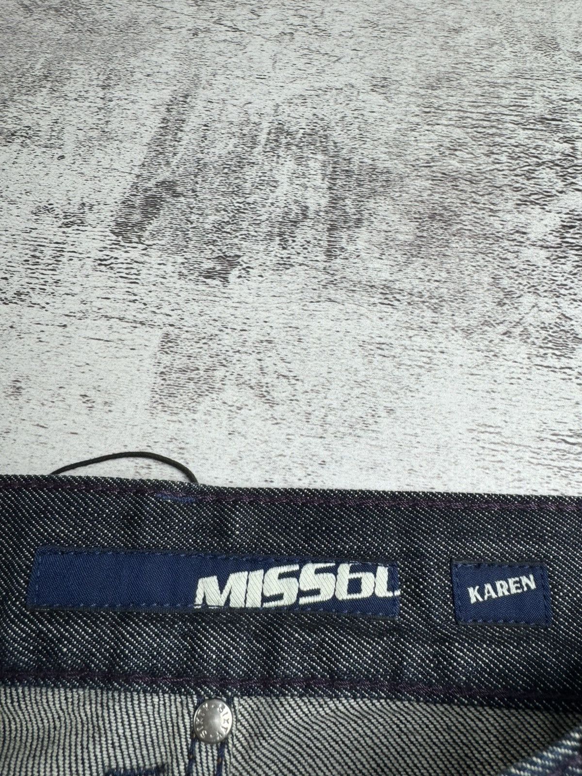 Miss Sixty × Vintage NEW Miss Sixty Karen Rap Hip Hop 00s Y2K Denim Jeans Trousers Size 32" / US 10 / IT 46 - 19 Thumbnail
