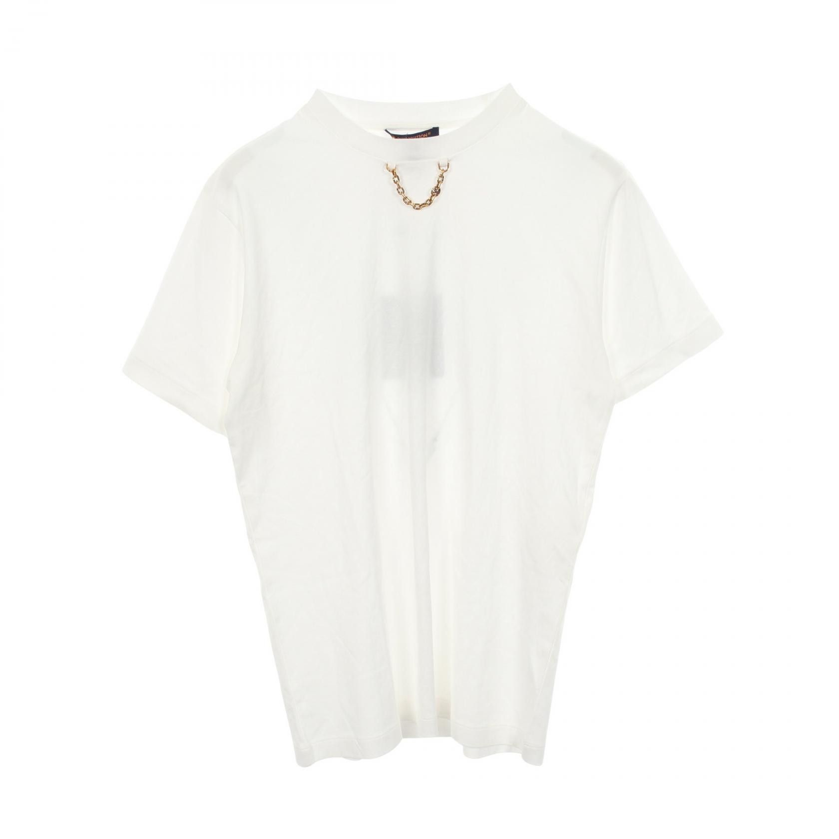 Louis Vuitton Louis Vuitton Louis Vuitton Chain Detail Cotton T Shirt Textile T-Shirts DUTY FREE for USA Size ONE SIZE - 1 Thumbnail