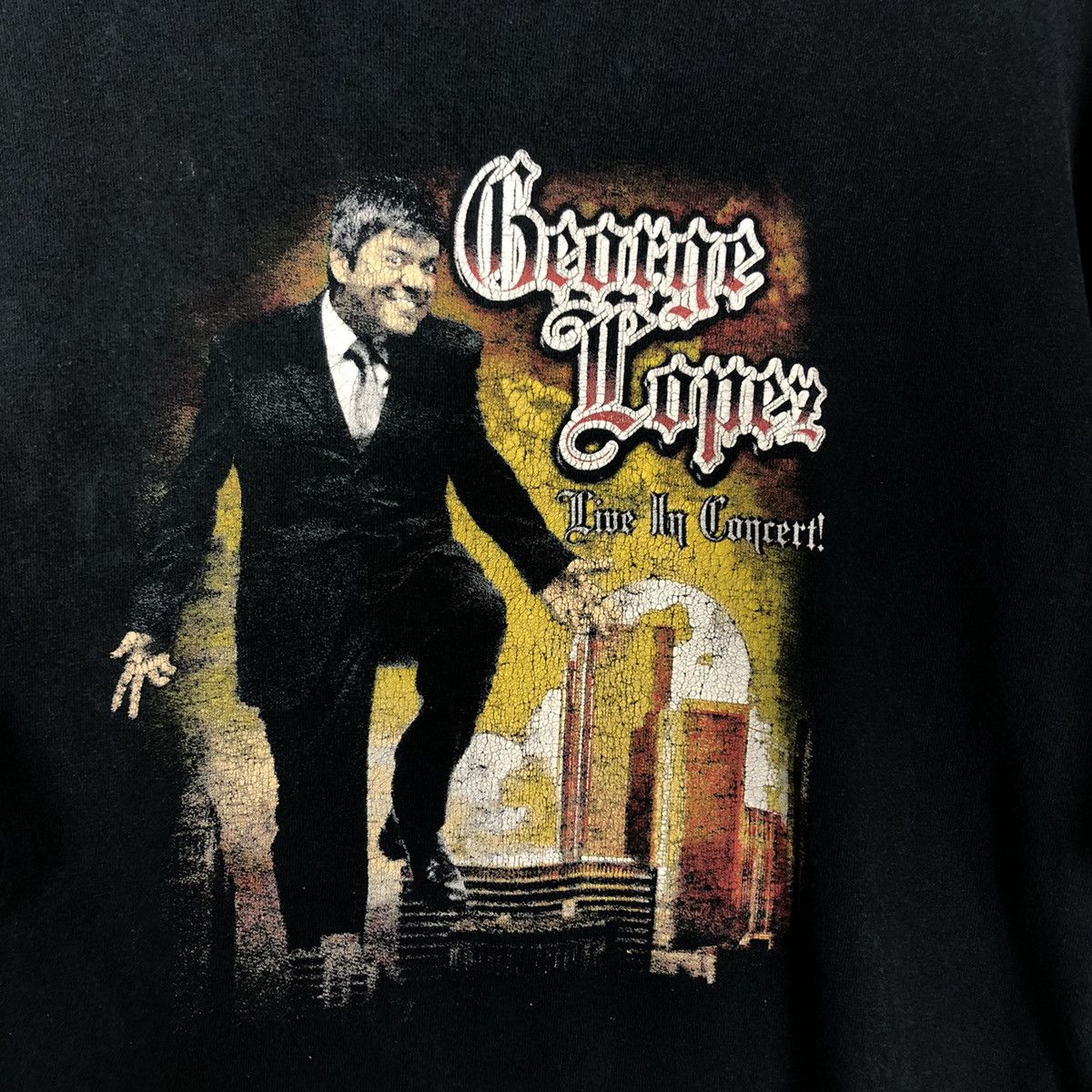 Band Tees 🔥Vintage Band Tees Solo Singer George Lopez Big Logo Size US L / EU 52-54 / 3 - 11 Thumbnail