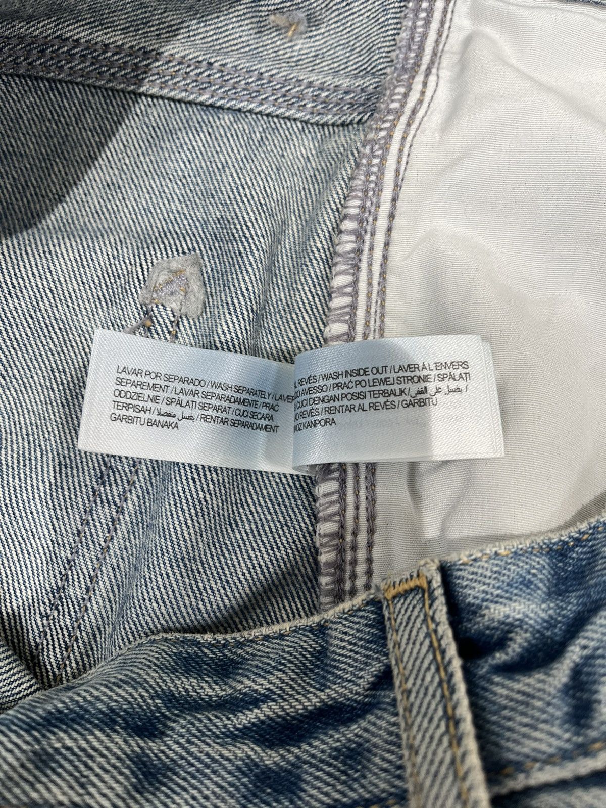 Bershka Bershka Denim Shorts Blue Size US 34 / EU 50 - 7 Thumbnail