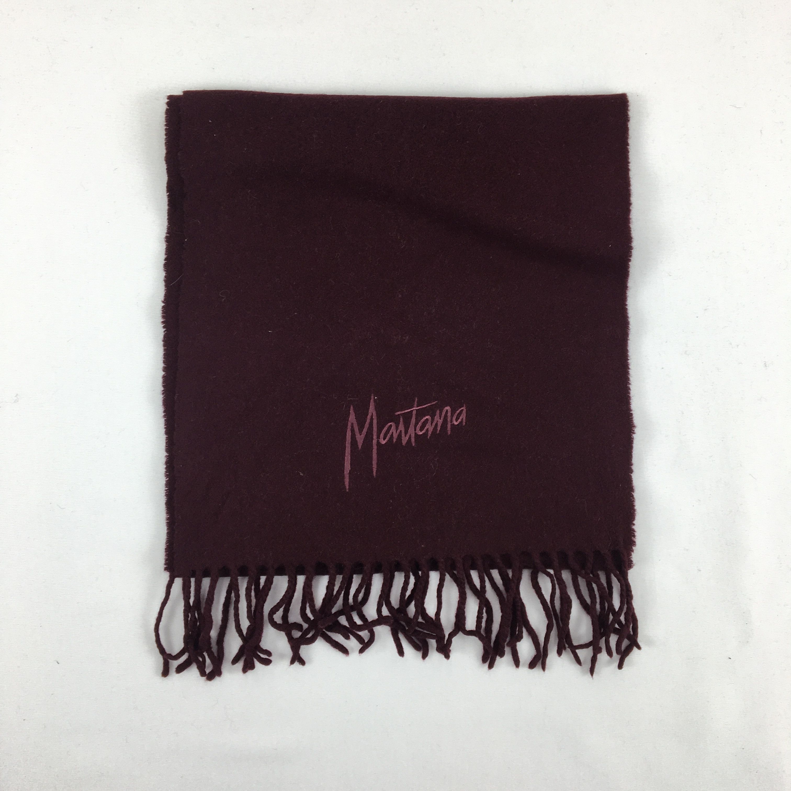Japanese Brand Vintage Mantona Scarf Muffler Wool Winter Fringe Scarves . Size ONE SIZE - 2 Thumbnail