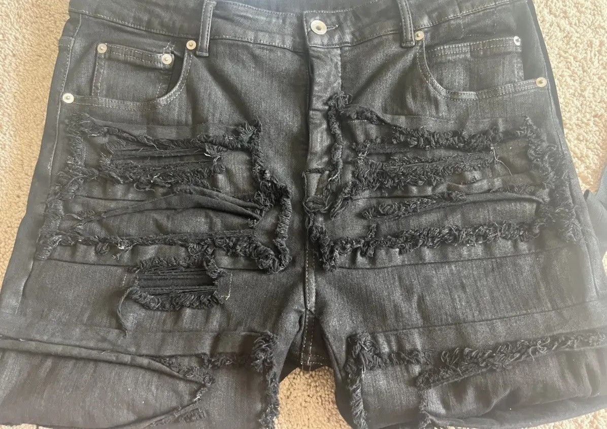 Rick Owens Drkshdw Rick Owens 21FW Distressed Jeans Size US 36 / EU 52 - 3 Thumbnail