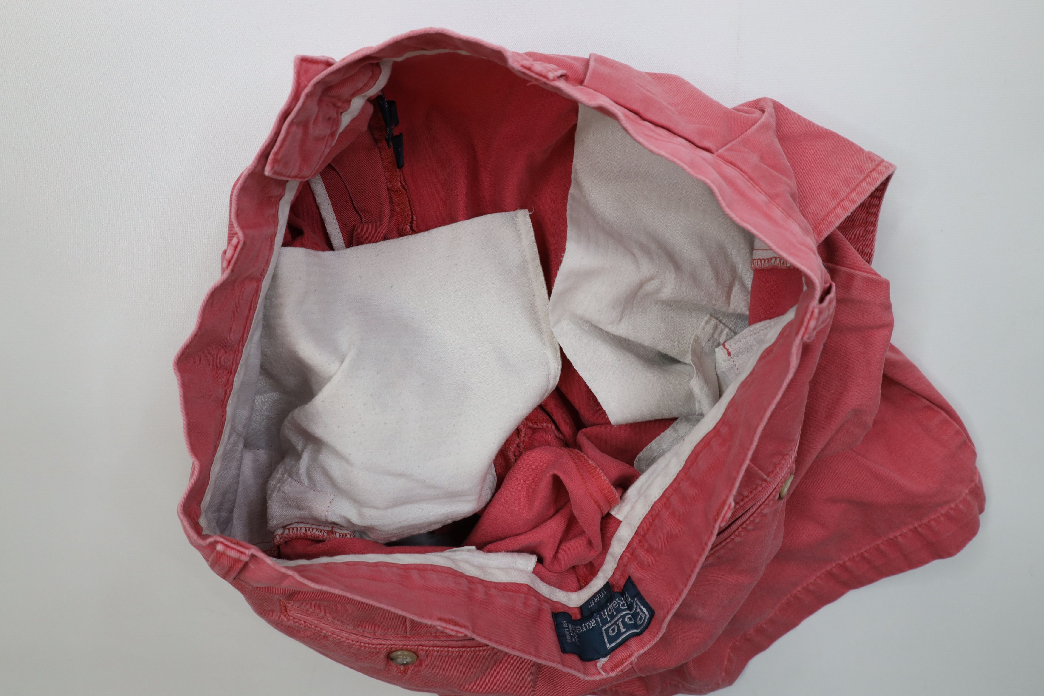 Ralph Lauren Vintage 90s Ralph Lauren Above Knee Chino Golf Shorts Pink Size US 34 / EU 50 - 10 Thumbnail