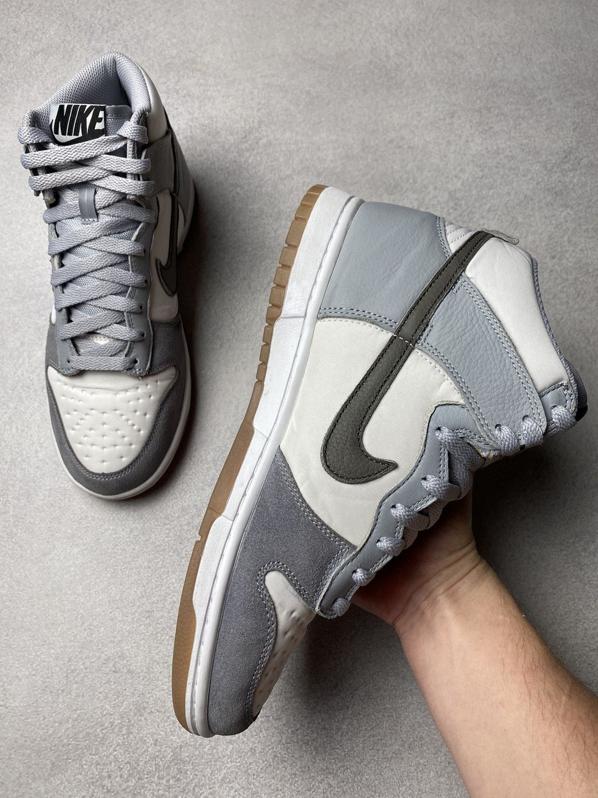 Nike 🔥RARE🔥 1 OF 1 Nike Dunk ID Low sneakers grey / white US8 Size US 8 / EU 41 - 10 Thumbnail