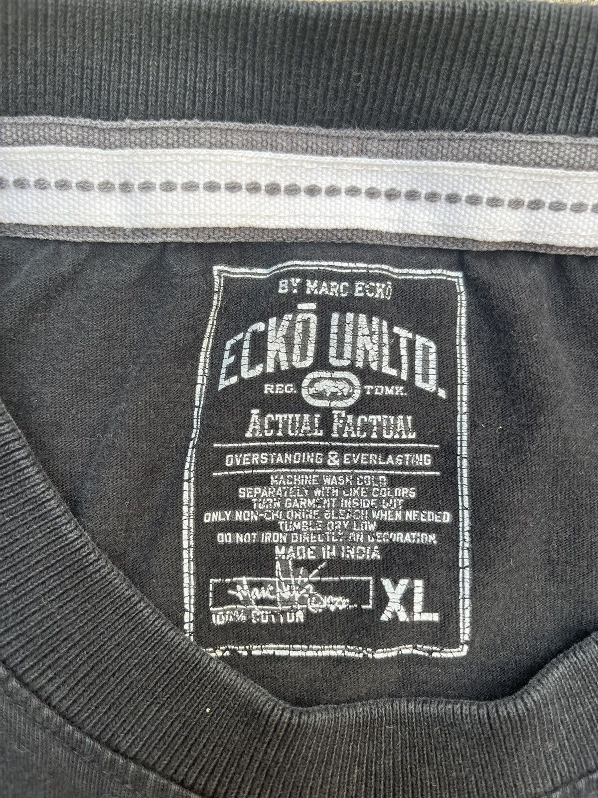 Affliction × Ecko Unltd. × Vintage Crazy Y2K Ecko UNLTD Embroidered Skater Long Sleeve Grunge Size US XL / EU 56 / 4 - 3 Thumbnail