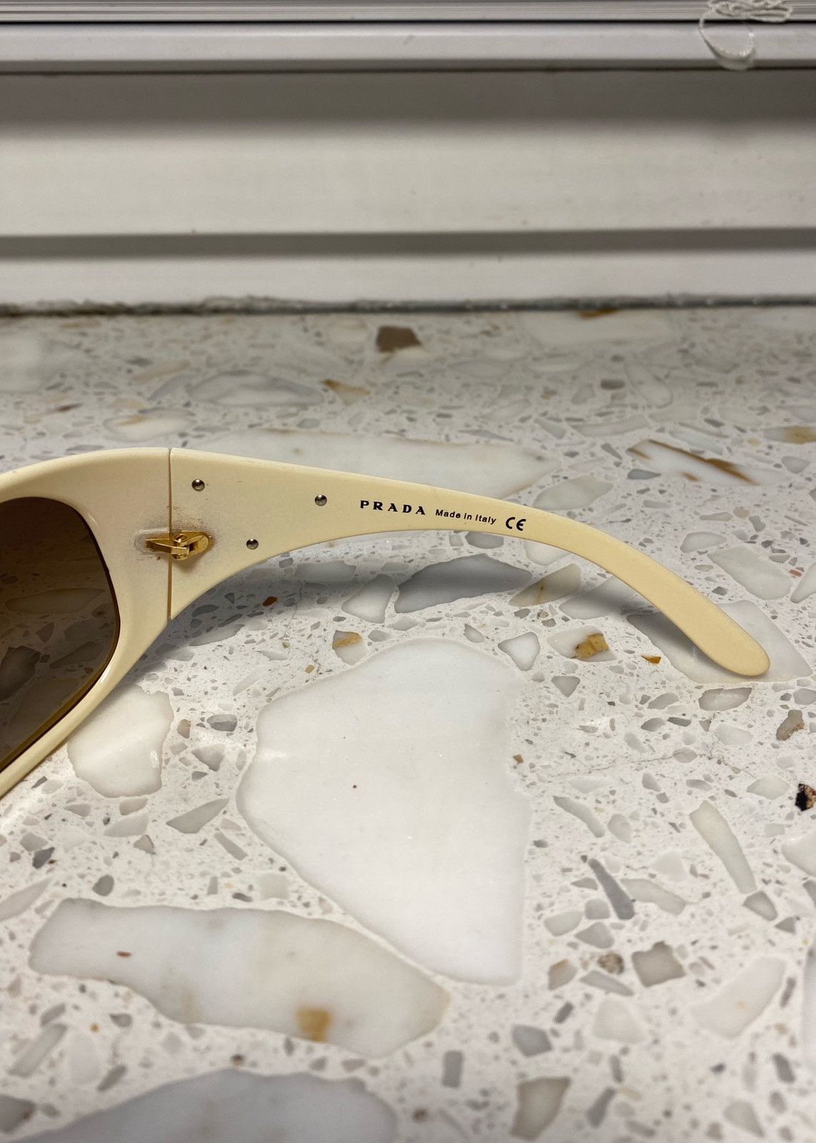 Prada Drill Mask Vintage Prada Sunglasses Size ONE SIZE - 9 Thumbnail