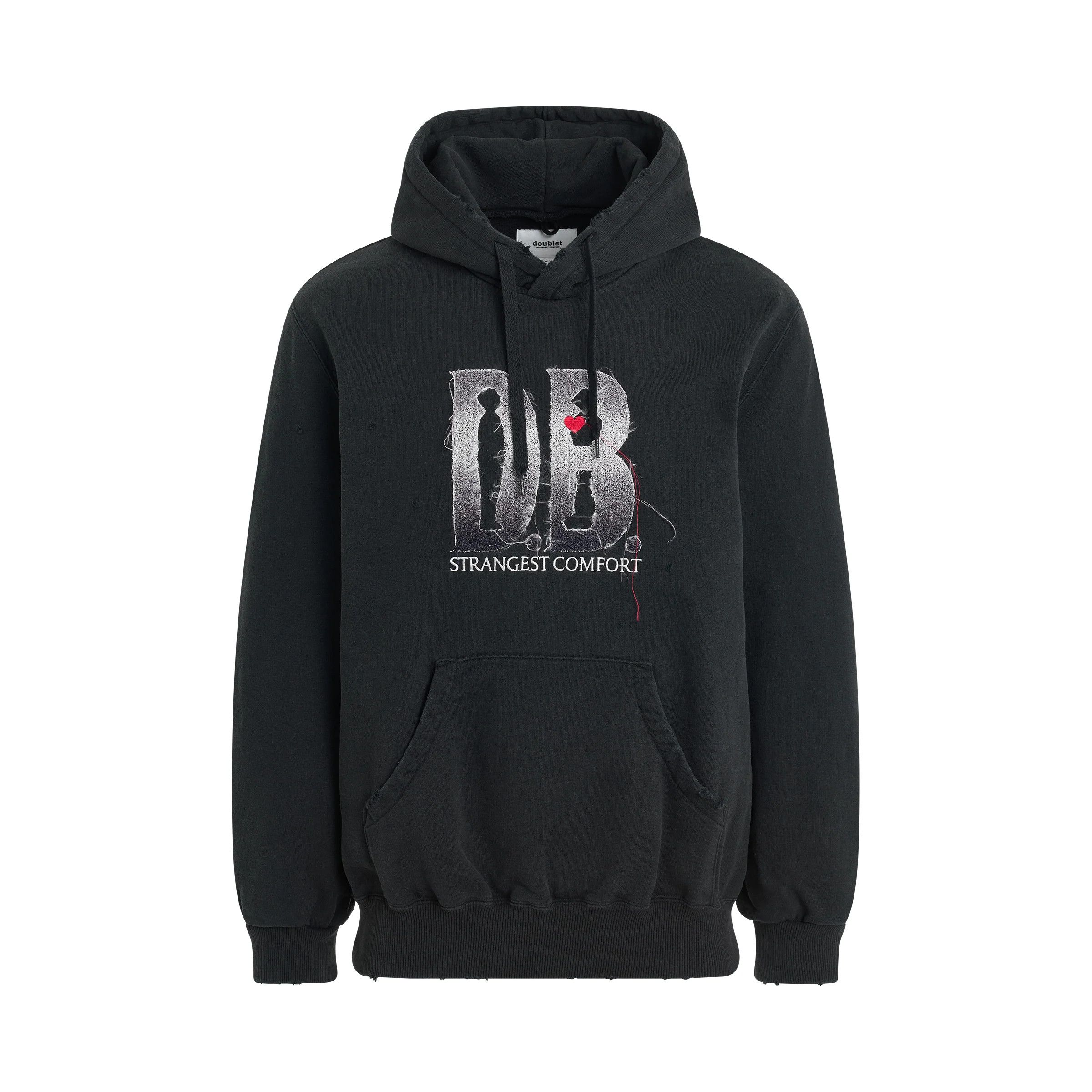 Doublet o1mris0824 Embroidery Hoodie in Black Size US M / EU 48-50 / 2 - 1 Thumbnail