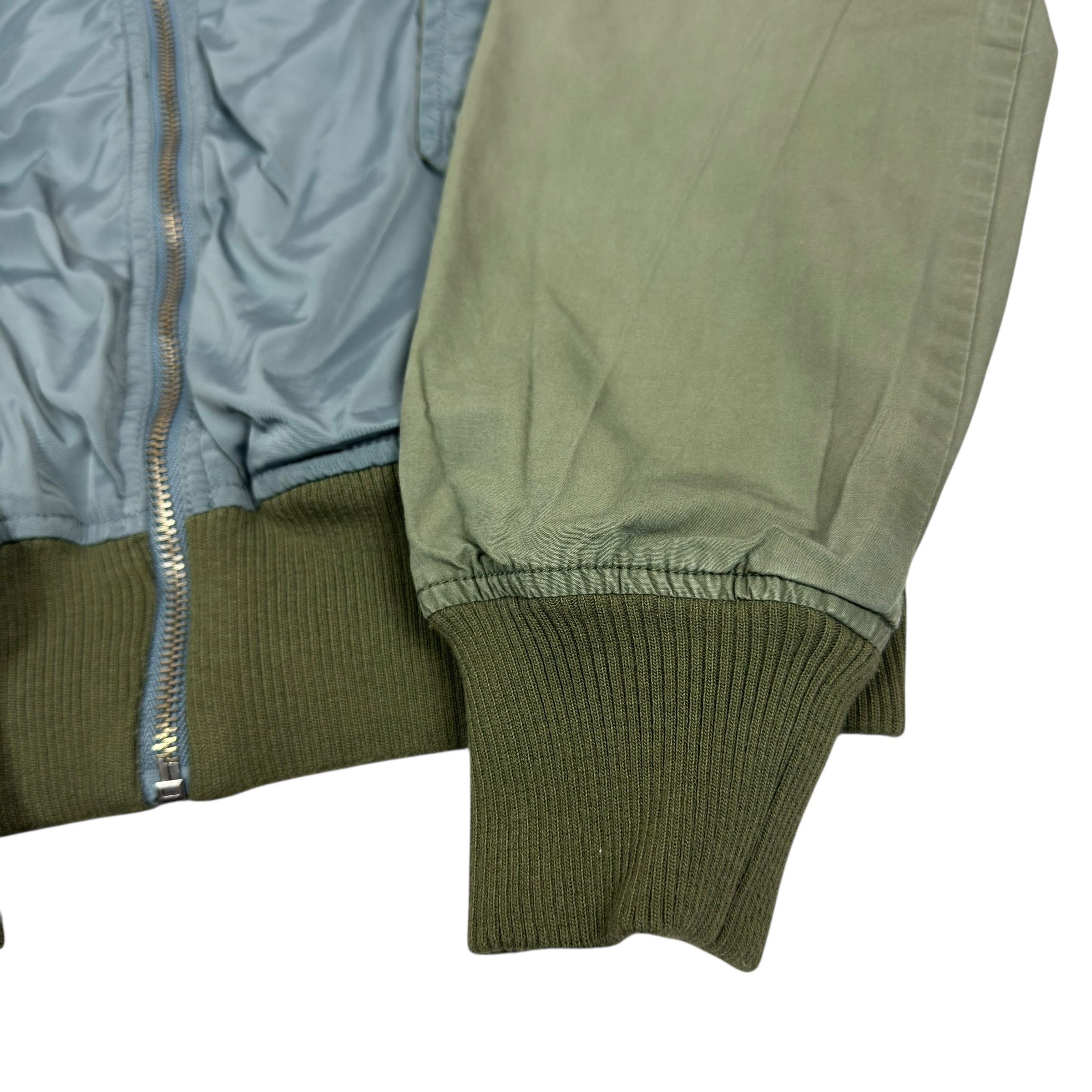 Diesel Diesel Green Gray Cotton Sea Of Style Bomber Jacket 2XL Size US M / EU 48-50 / 2 - 8 Thumbnail