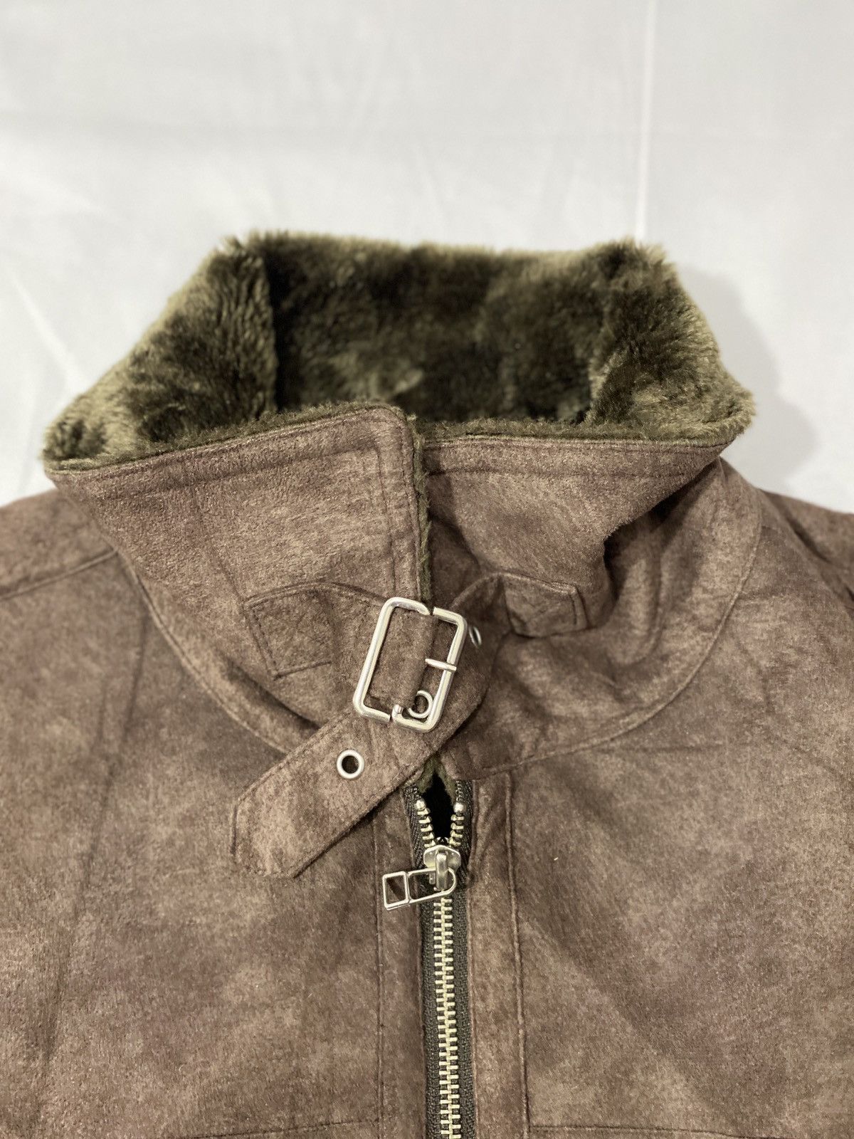 Tornado Mart Japanese Brand PBI Suede Leather Vkei Jacket Size US L / EU 52-54 / 3 - 3 Thumbnail