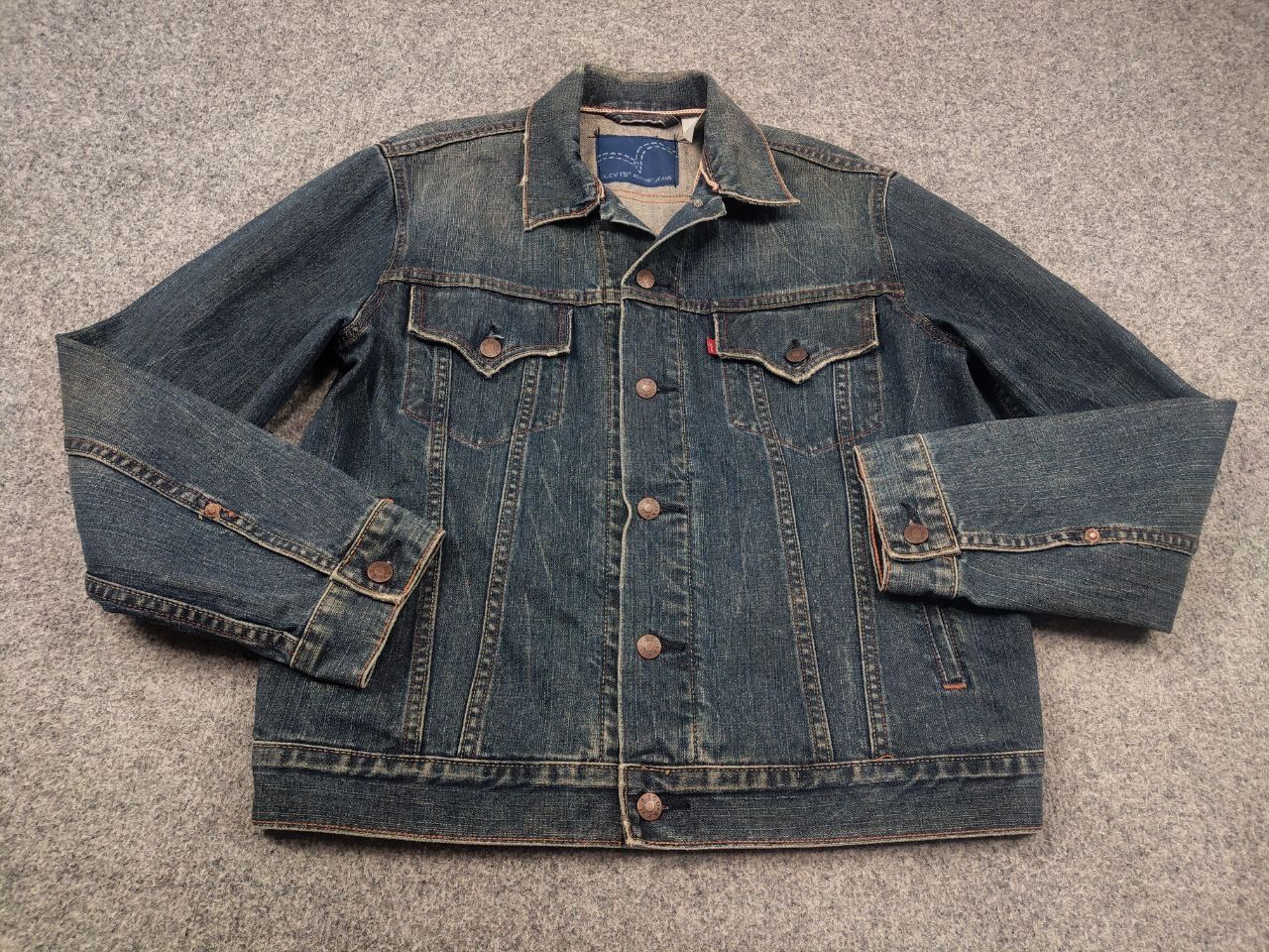 Levi's Rare Vintage 90's levis red tab Selvedge Denim Jacket Size US L / EU 52-54 / 3 - 4 Thumbnail