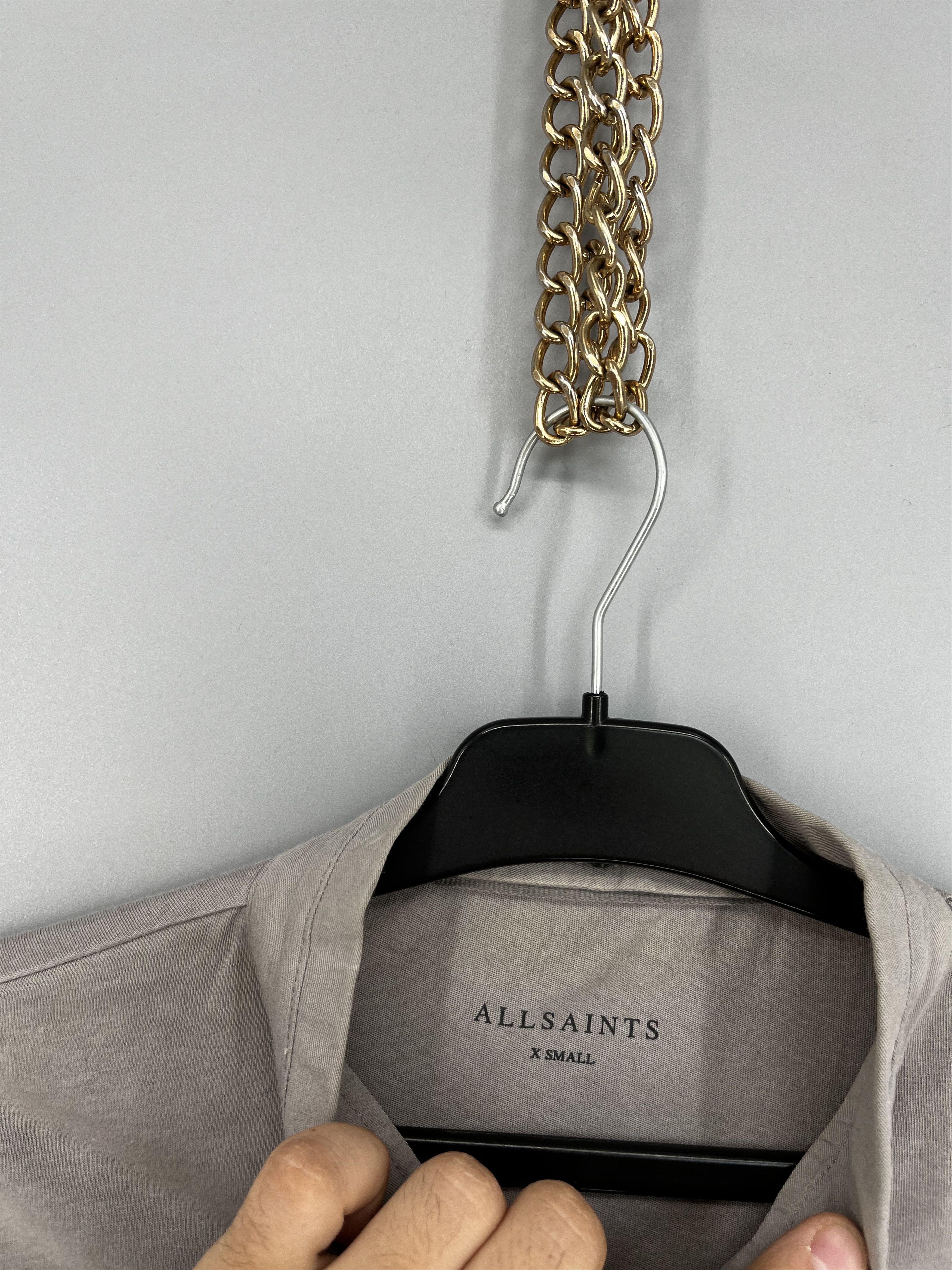 Allsaints Vintage Basic Allsaints Mini Logo Basic Tee Old Money Size US XS / EU 42 / 0 - 7 Thumbnail