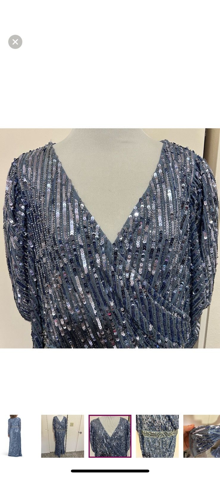 Mac Duggal Mac duggal long sleeved sequin formal gown size 16 Size XXL / US 16-18 / IT 52-54 - 4 Thumbnail
