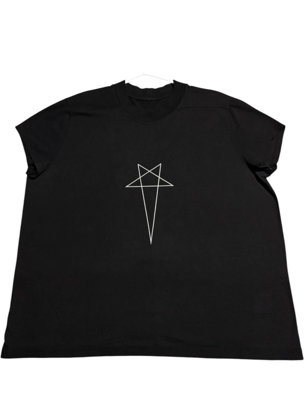 Rick Owens × Rick Owens Drkshdw Rick owens pentagram t shirt | Grailed
