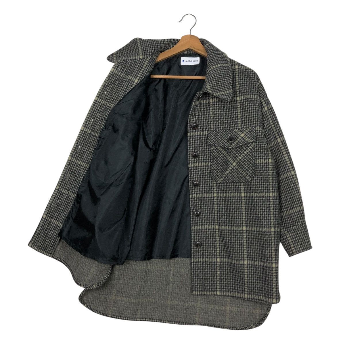 Japanese Brand 🔥VINTAGE WOOL FLANNEL JACKET GLOBAL WORK TARTAN ISSEY MIYAKE Size US M / EU 48-50 / 2 - 13 Thumbnail