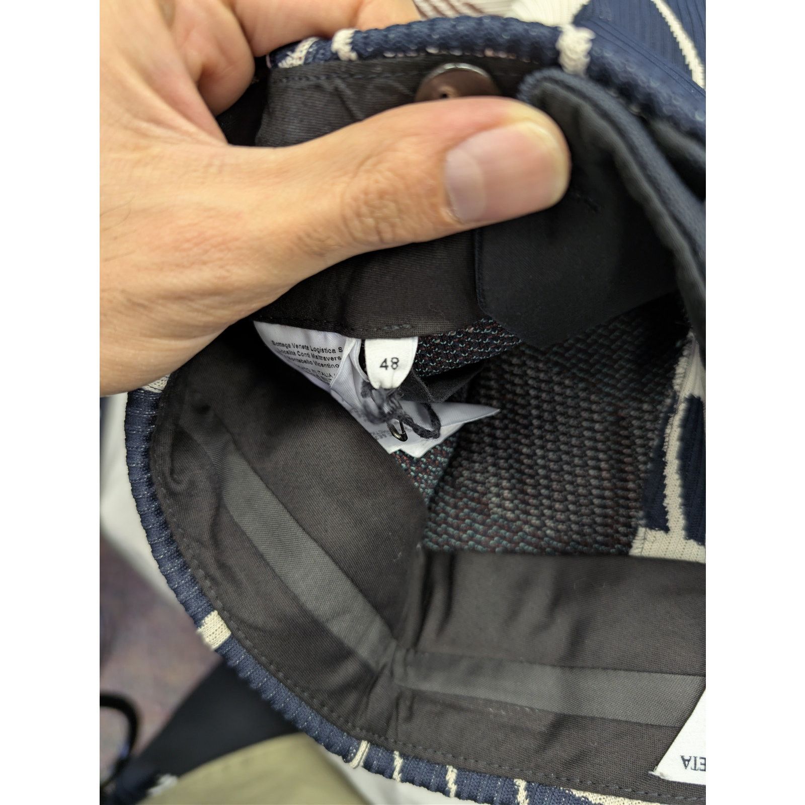 Bottega Veneta o1rshd1 Window Jacquard Trousers Sweatpants in Midnight Blue Size US 32 / EU 48 - 18 Thumbnail