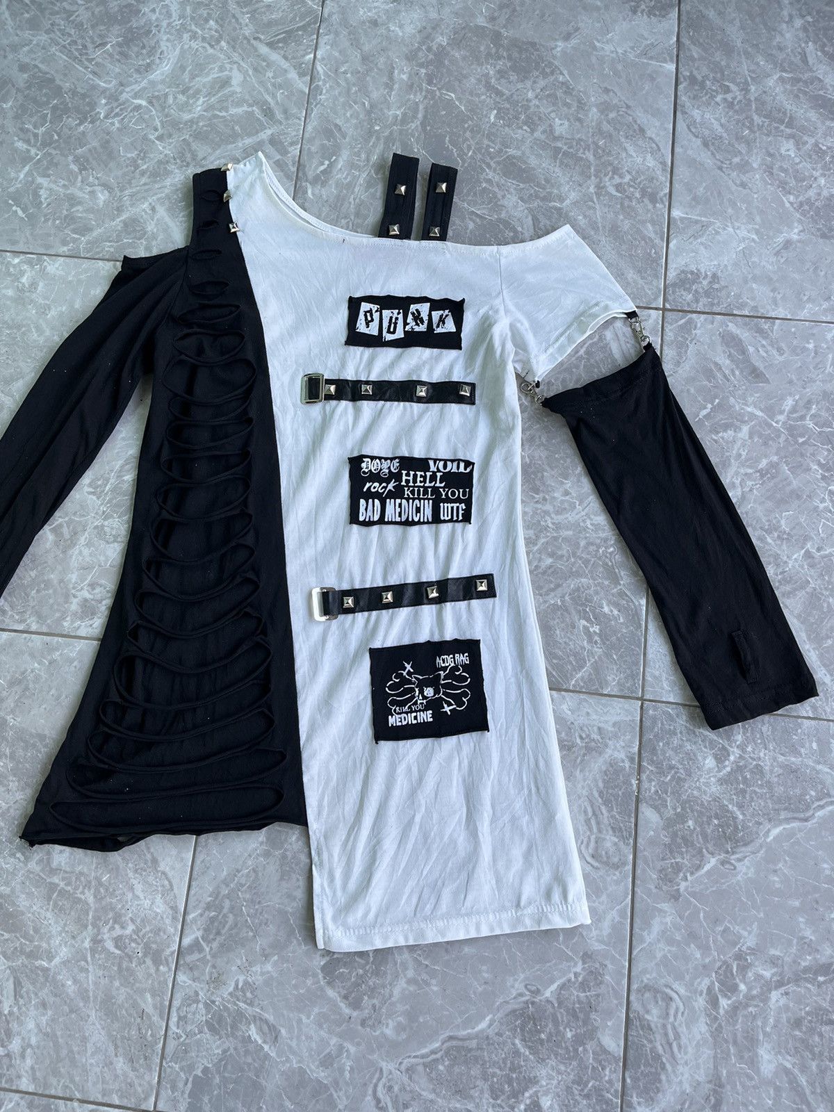 Japanese Brand Acdc Rag Punk Style Longsleeve Size US S / EU 44-46 / 1 - 3 Thumbnail