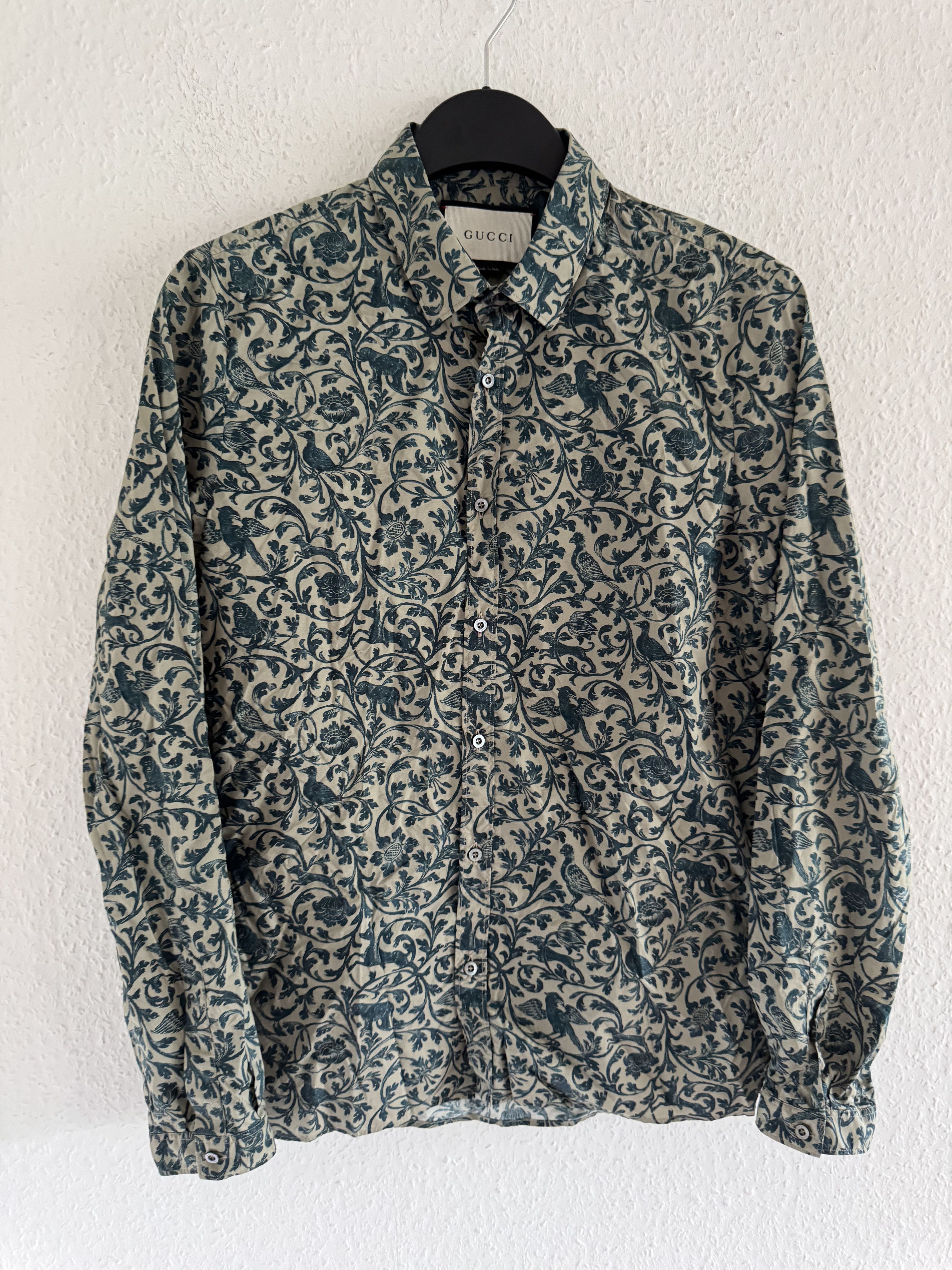 Gucci Cambridge Paisley Shirt Size US M / EU 48-50 / 2 - 3 Thumbnail