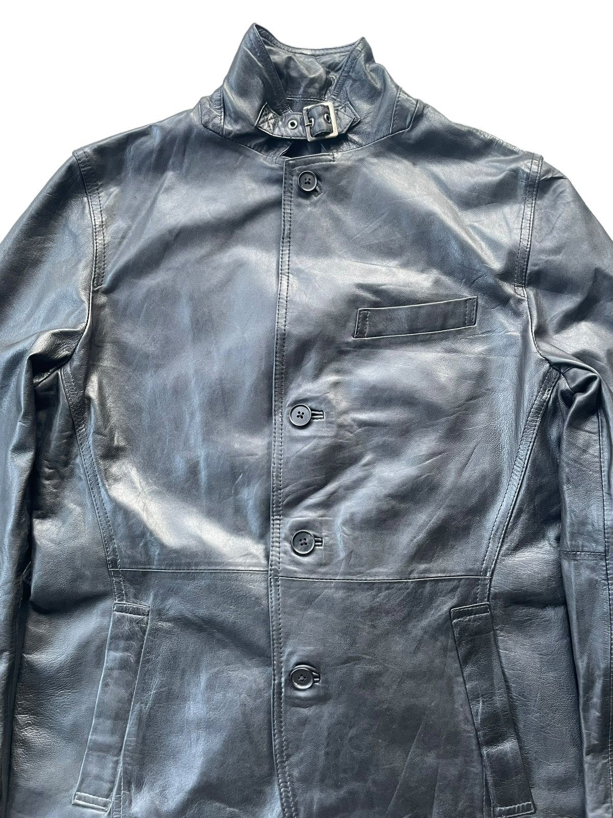 Japanese Brand The Suit Company Leather Coat Jacket Size US M / EU 48-50 / 2 - 4 Thumbnail
