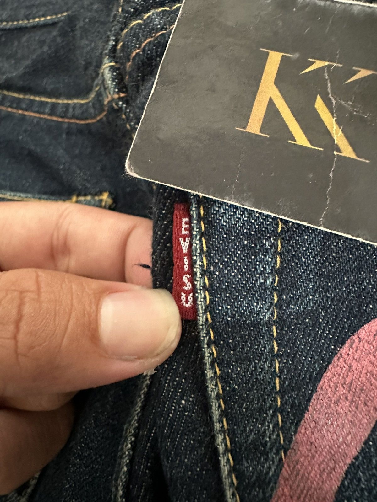 Evisu EVISU NO 2 LOT 2001 PINK SEAGULL SELVEDGE DENIM Size US 27 - 7 Thumbnail