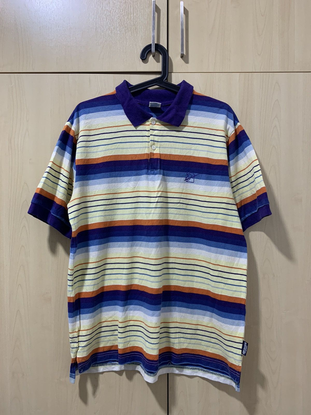 Vintage sun surf John Severson stripes polos shirt