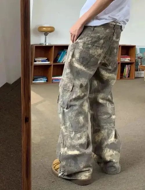 Jean Camouflage Cargo Pants Size US 30 / EU 46 - 4 Thumbnail