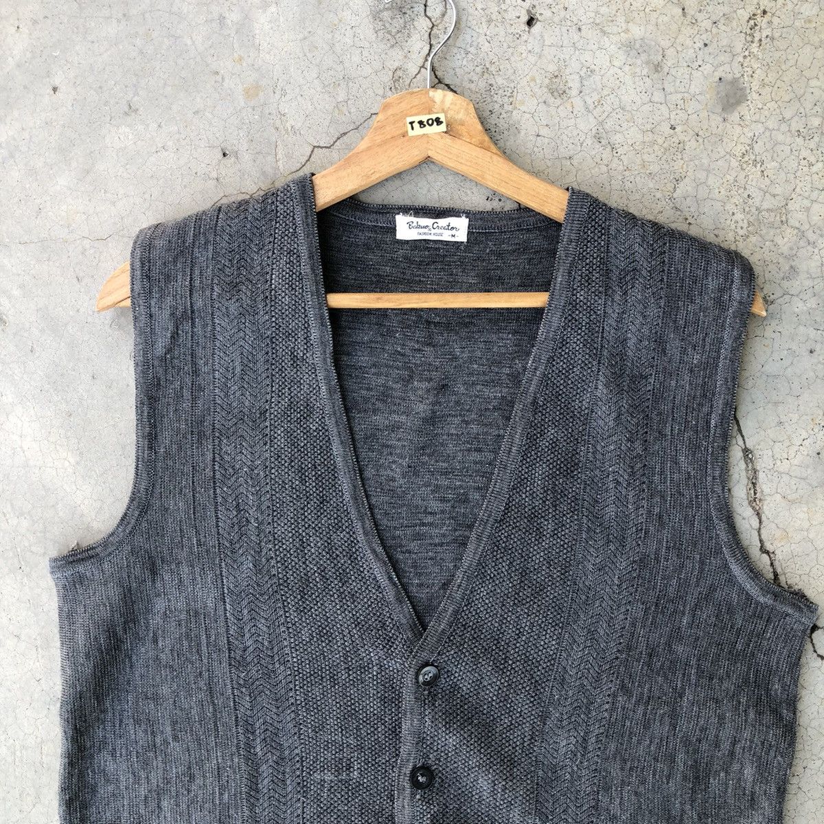 Japanese Brand × Vintage Cardigan Knitvest Pullover Memeri Sweater Size US S / EU 44-46 / 1 - 2 Thumbnail