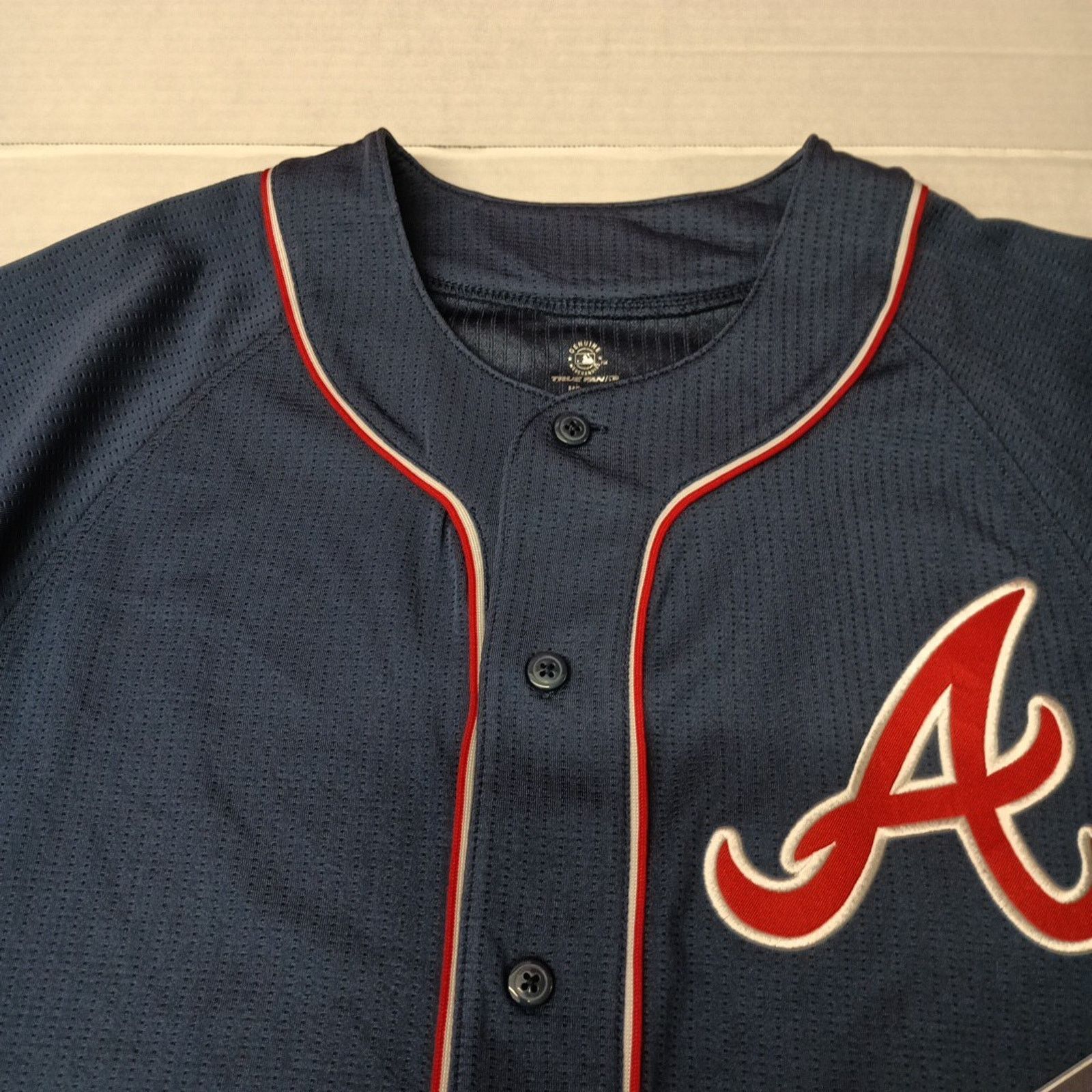 Other Atlanta Braves Jersey Adult M Medium Blue Red MLB Baseball Size US M / EU 48-50 / 2 - 3 Thumbnail