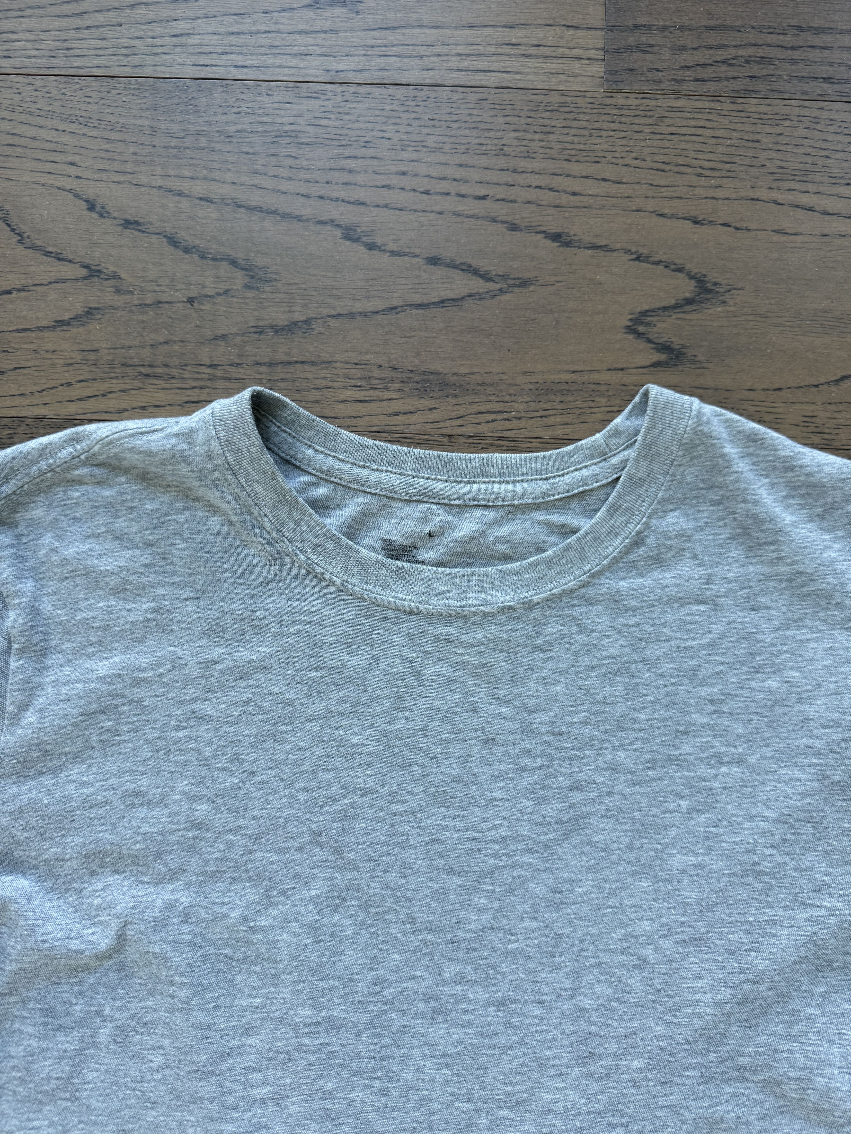 Muji MUJI Japan Mens Grey Cotton Minimal Basic T Shirt L Size US L / EU 52-54 / 3 - 5 Thumbnail