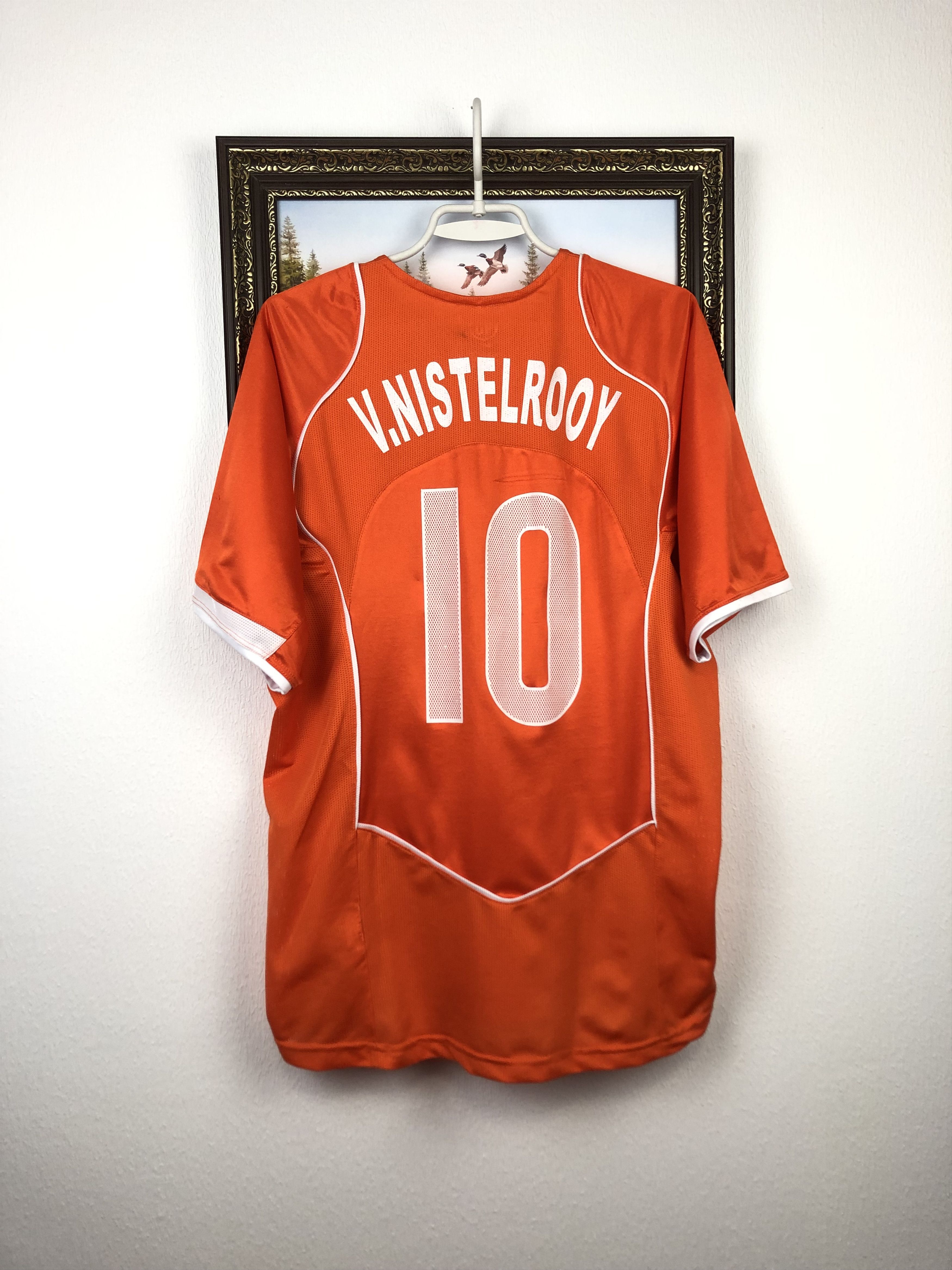 Nike Netherlands football shirt 2004 Soccer Nistelrooy Jersey Size US XL / EU 56 / 4 - 8 Thumbnail
